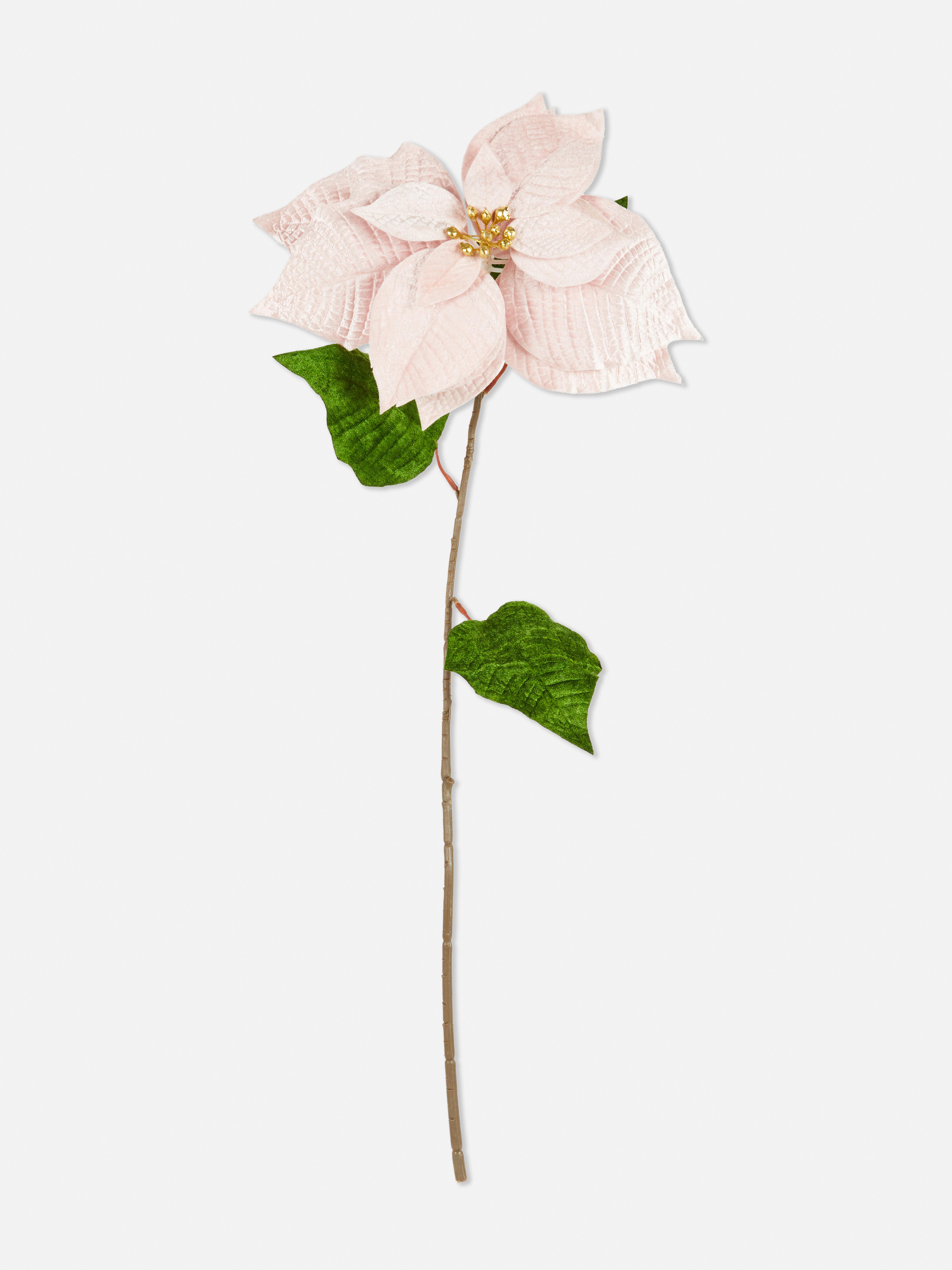 Single Stem Faux Poinsettia