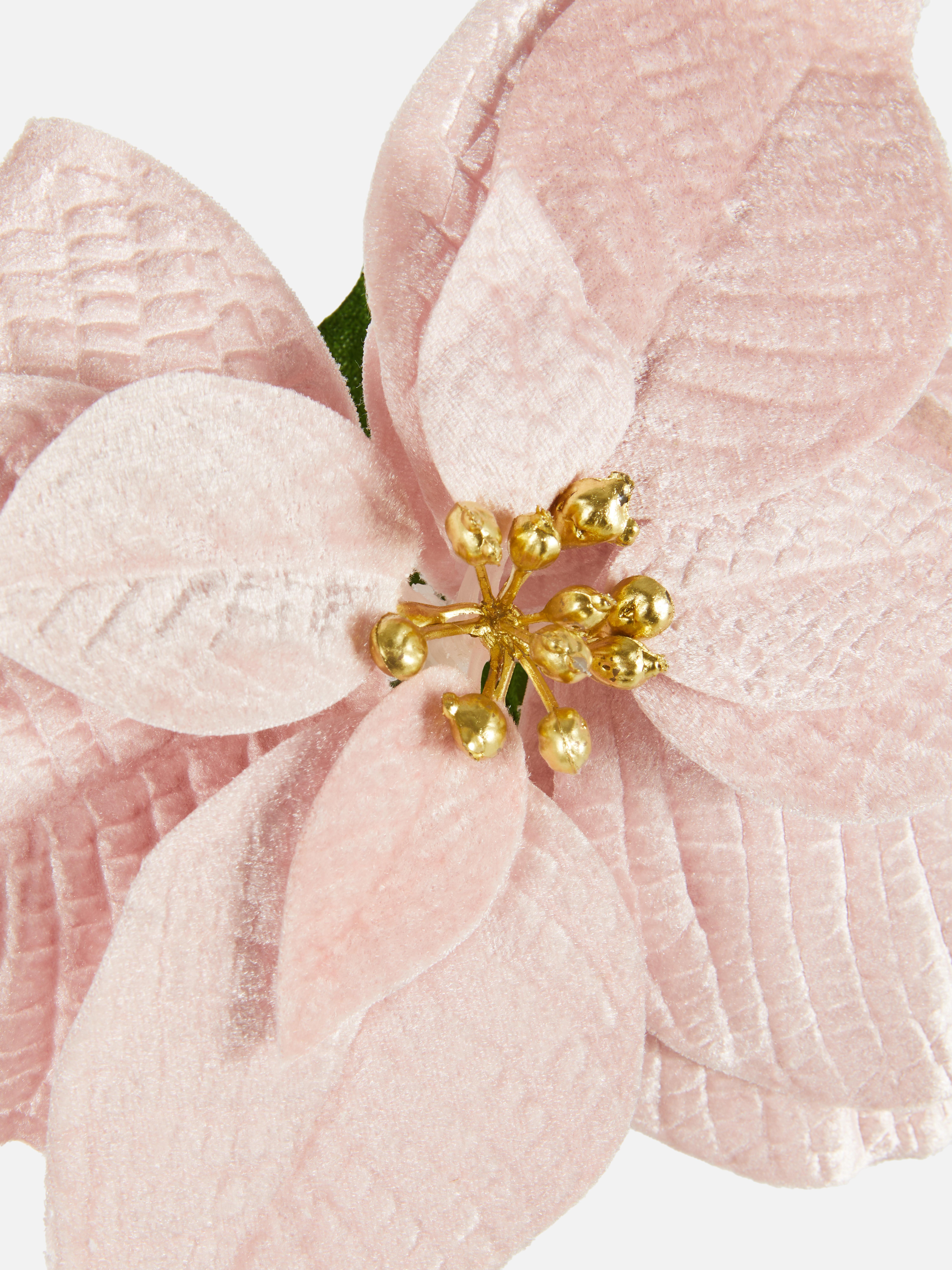 Single Stem Faux Poinsettia