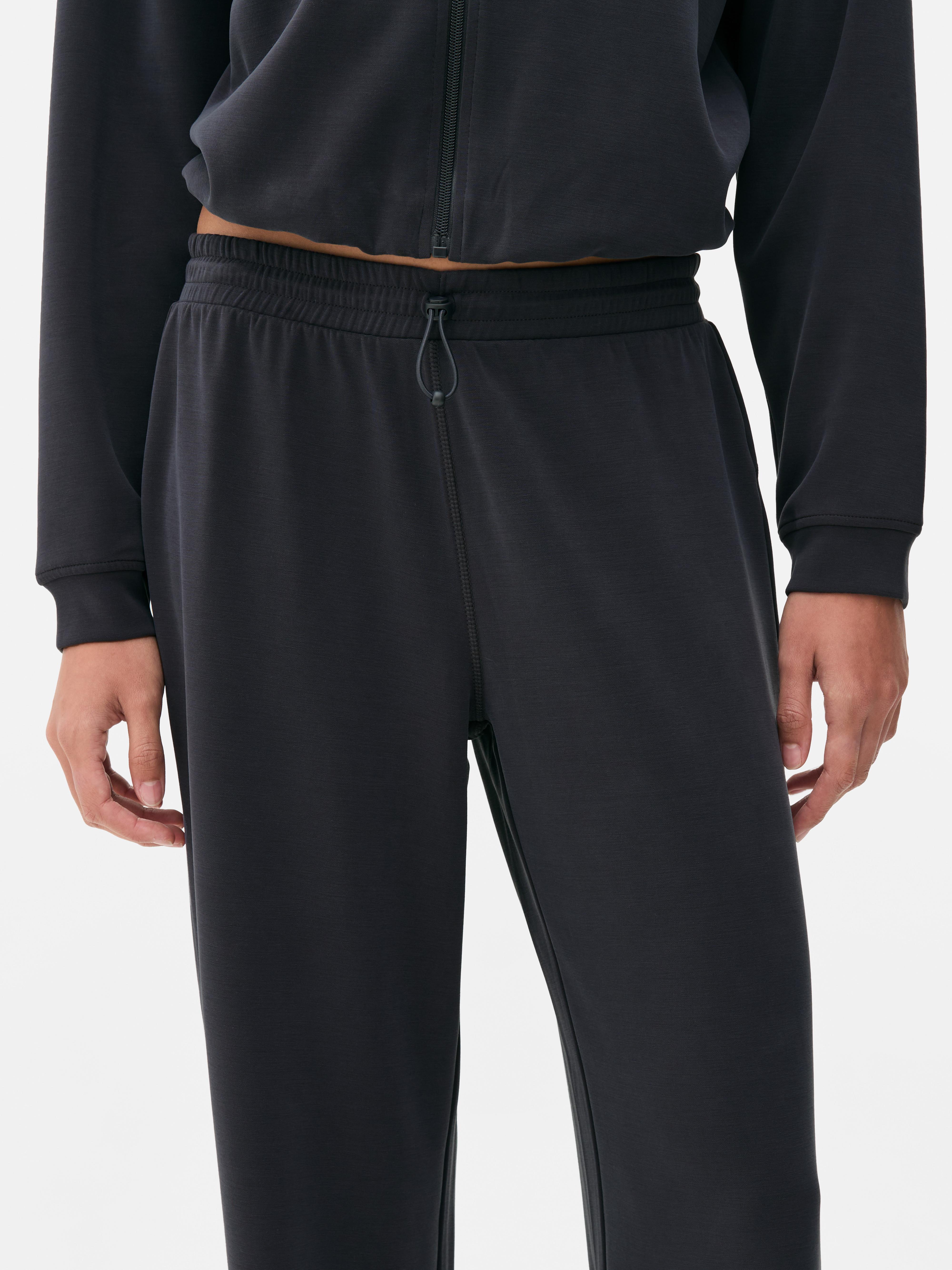 Joggingbroek met wijde pijpen