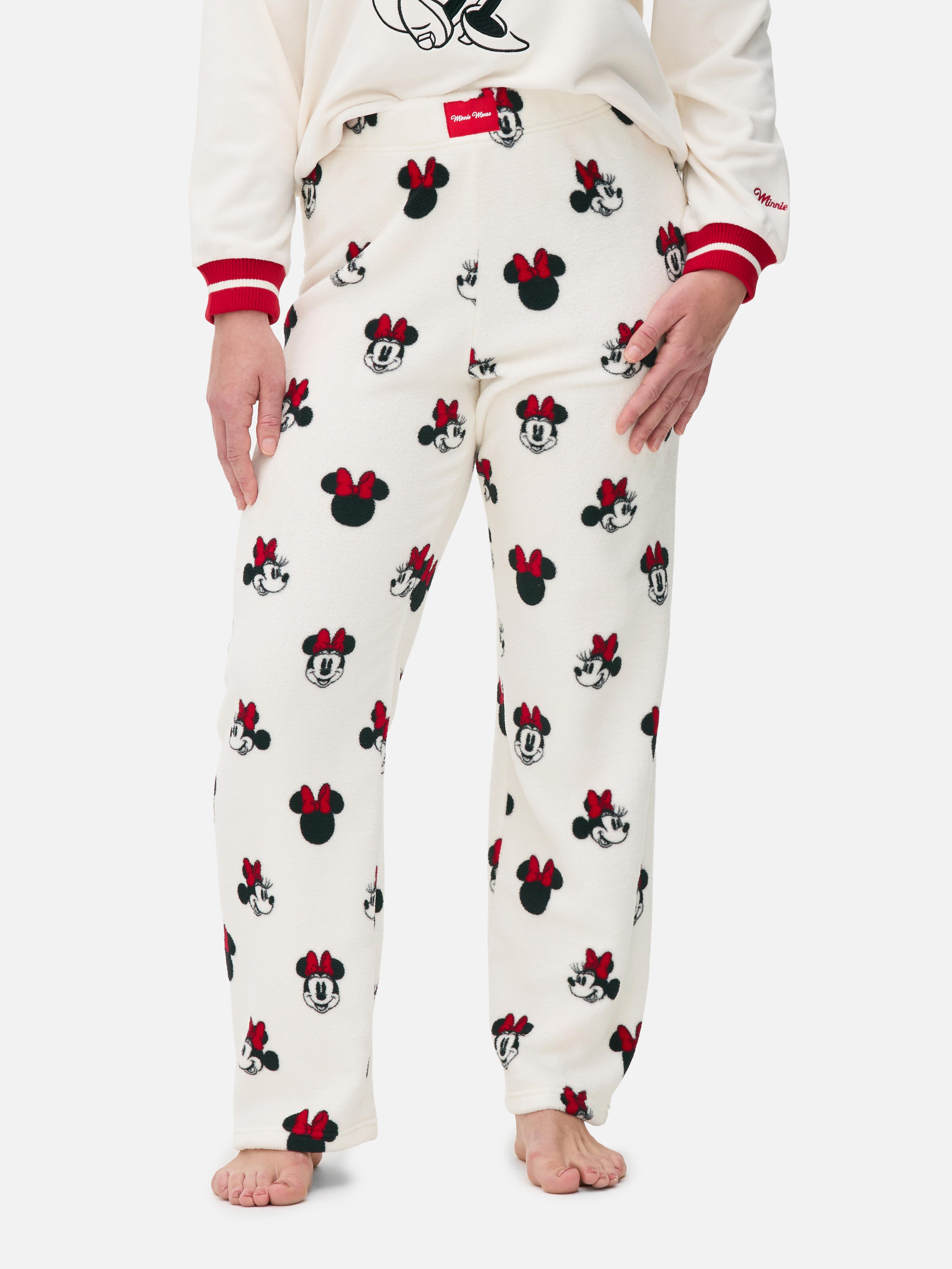 Disney’s Minnie Mouse Fleece Wide Leg Pajama Bottoms