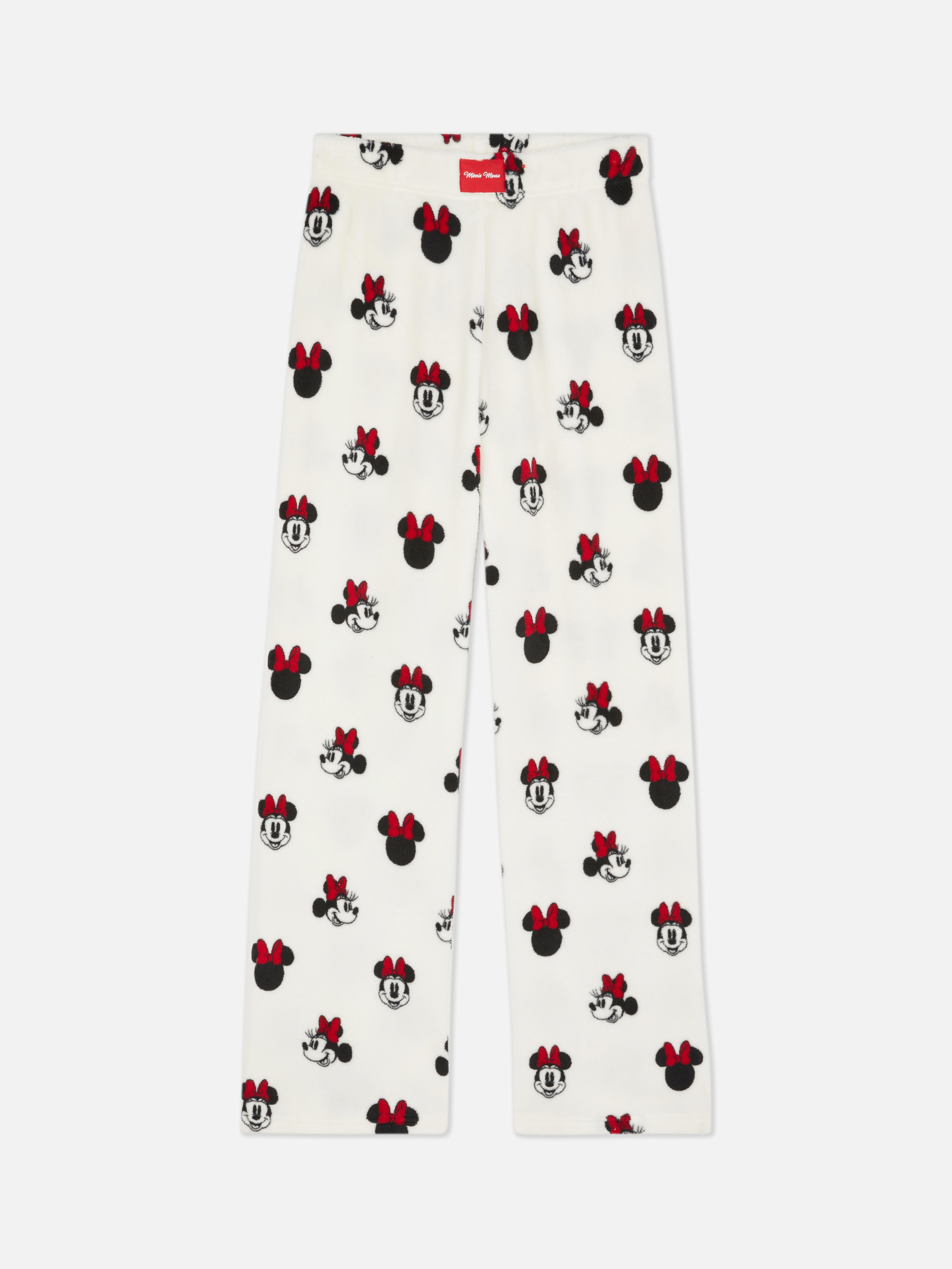 Disney’s Minnie Mouse Fleece Wide Leg Pajama Bottoms