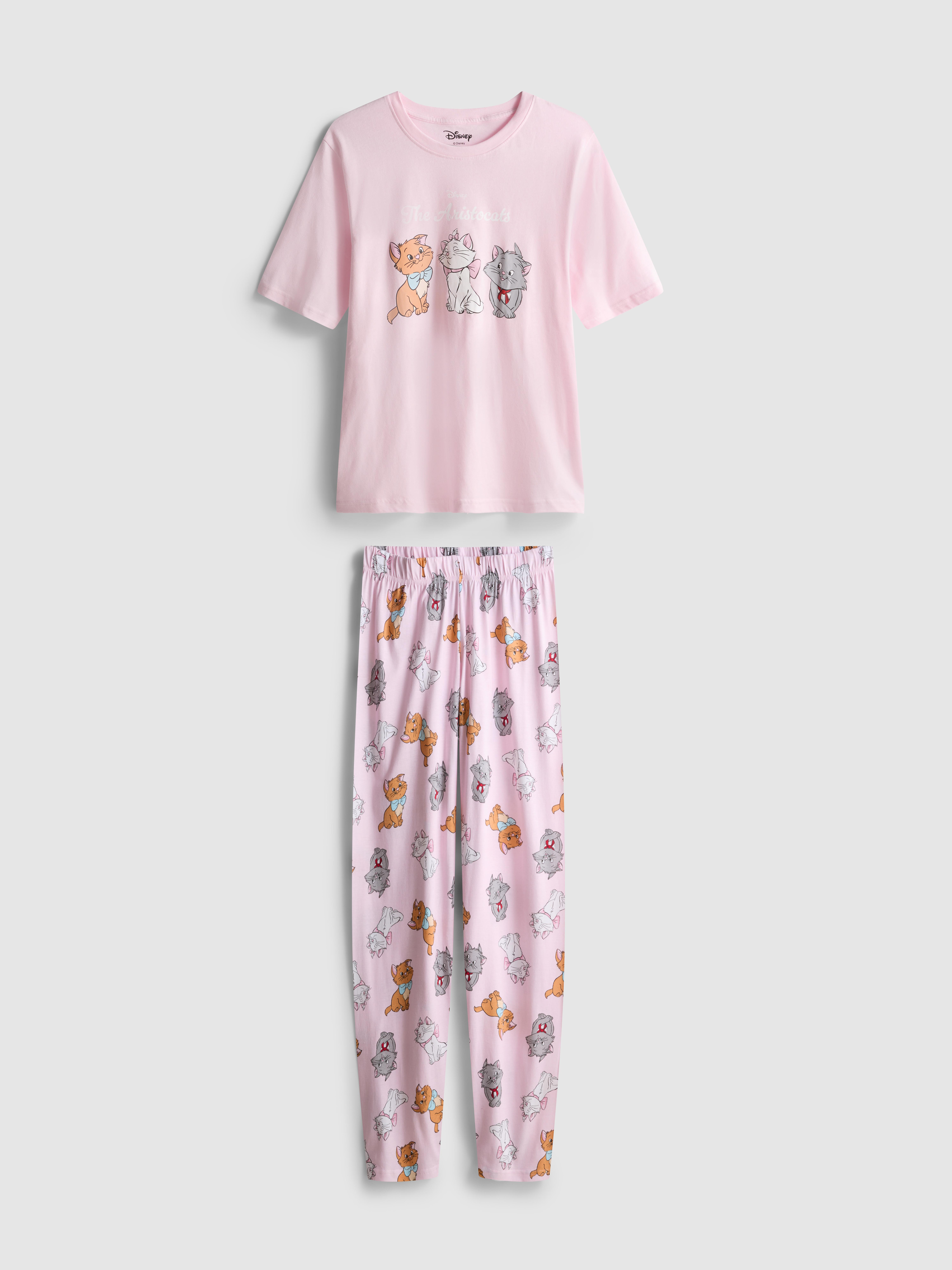 Women's Light Pink Disney’s The Aristocat’s Cotton Pajamas