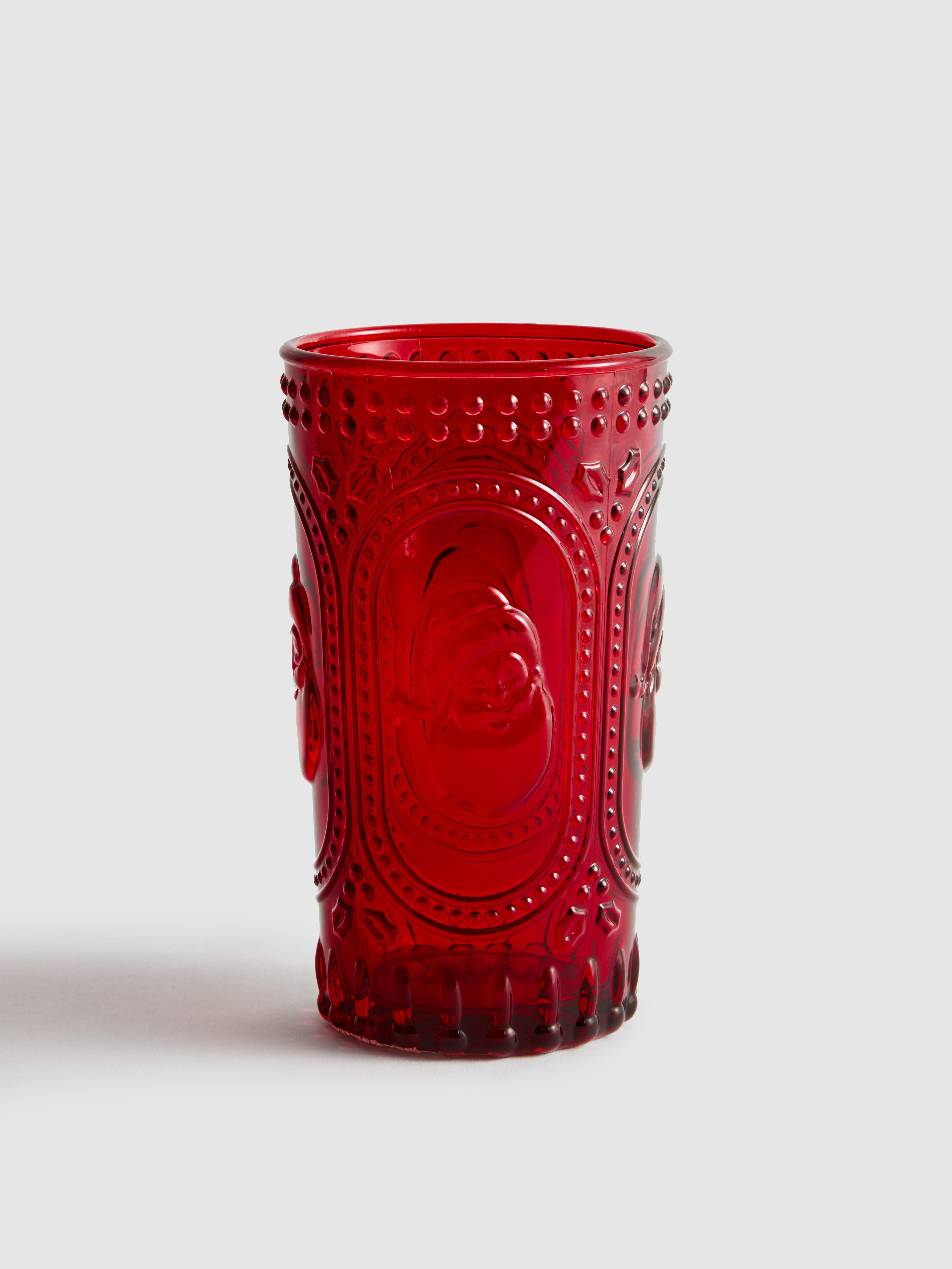 Pahar cu Moș Crăciun în relief