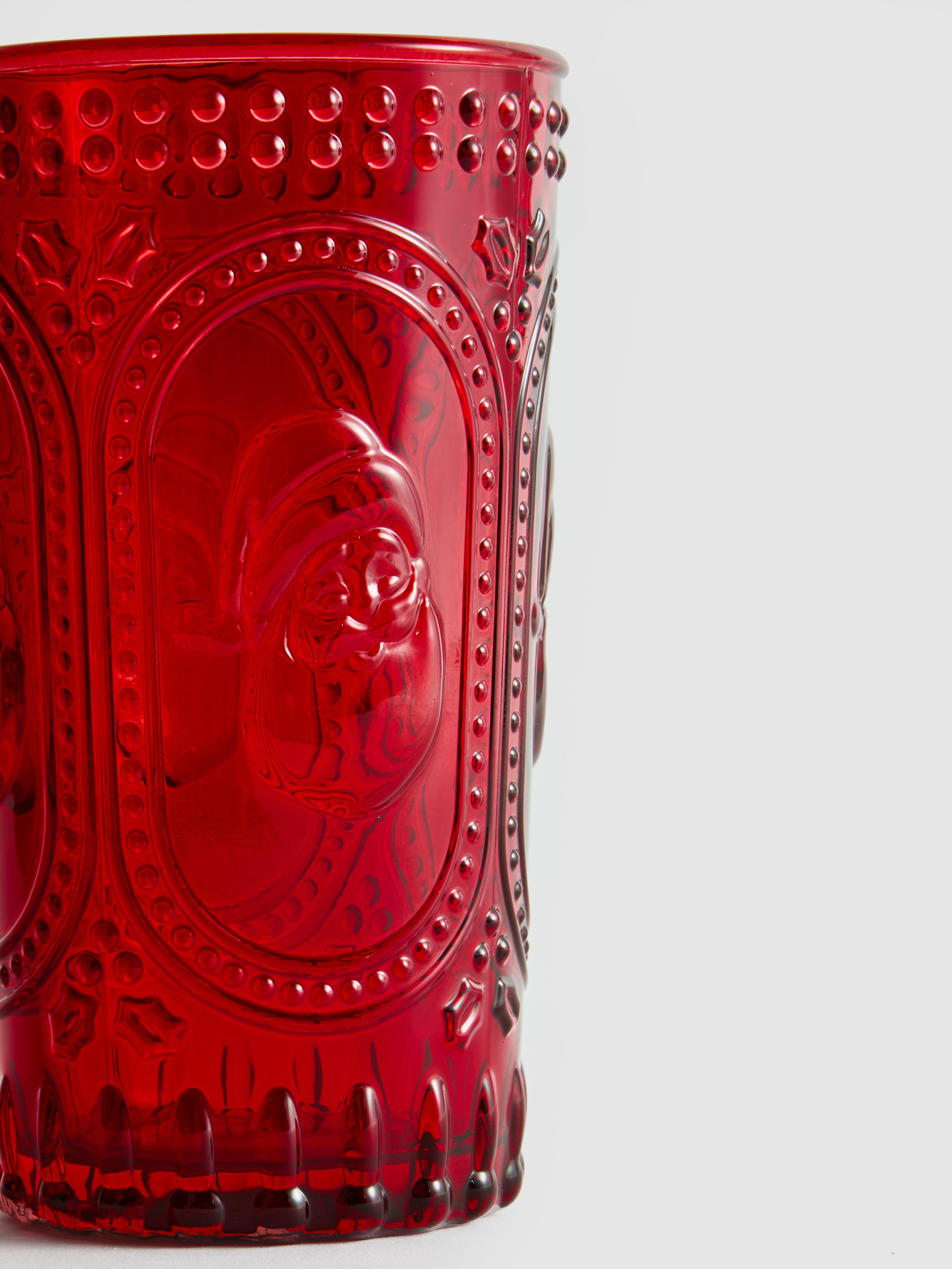 Pahar cu Moș Crăciun în relief