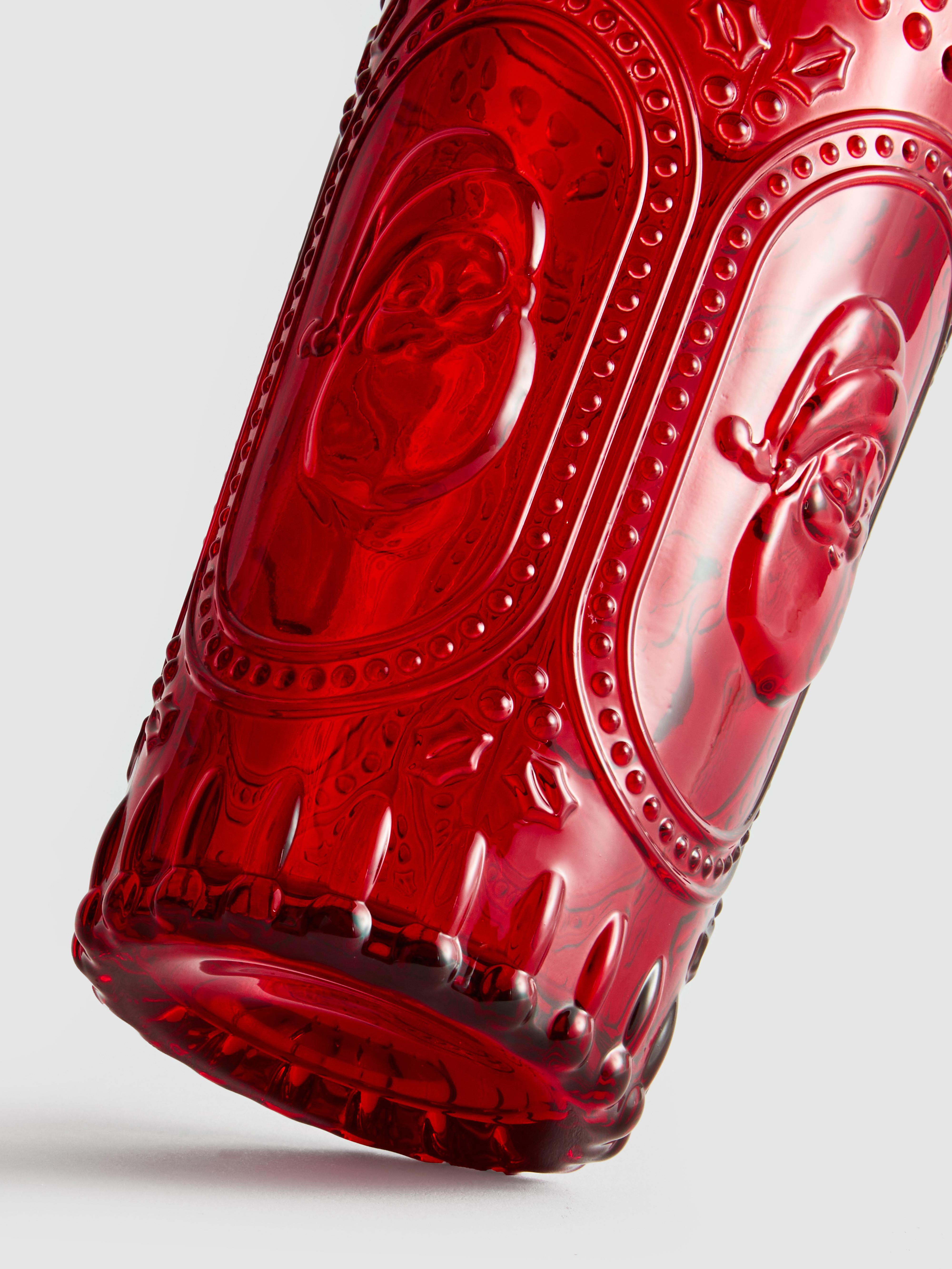 Pahar cu Moș Crăciun în relief