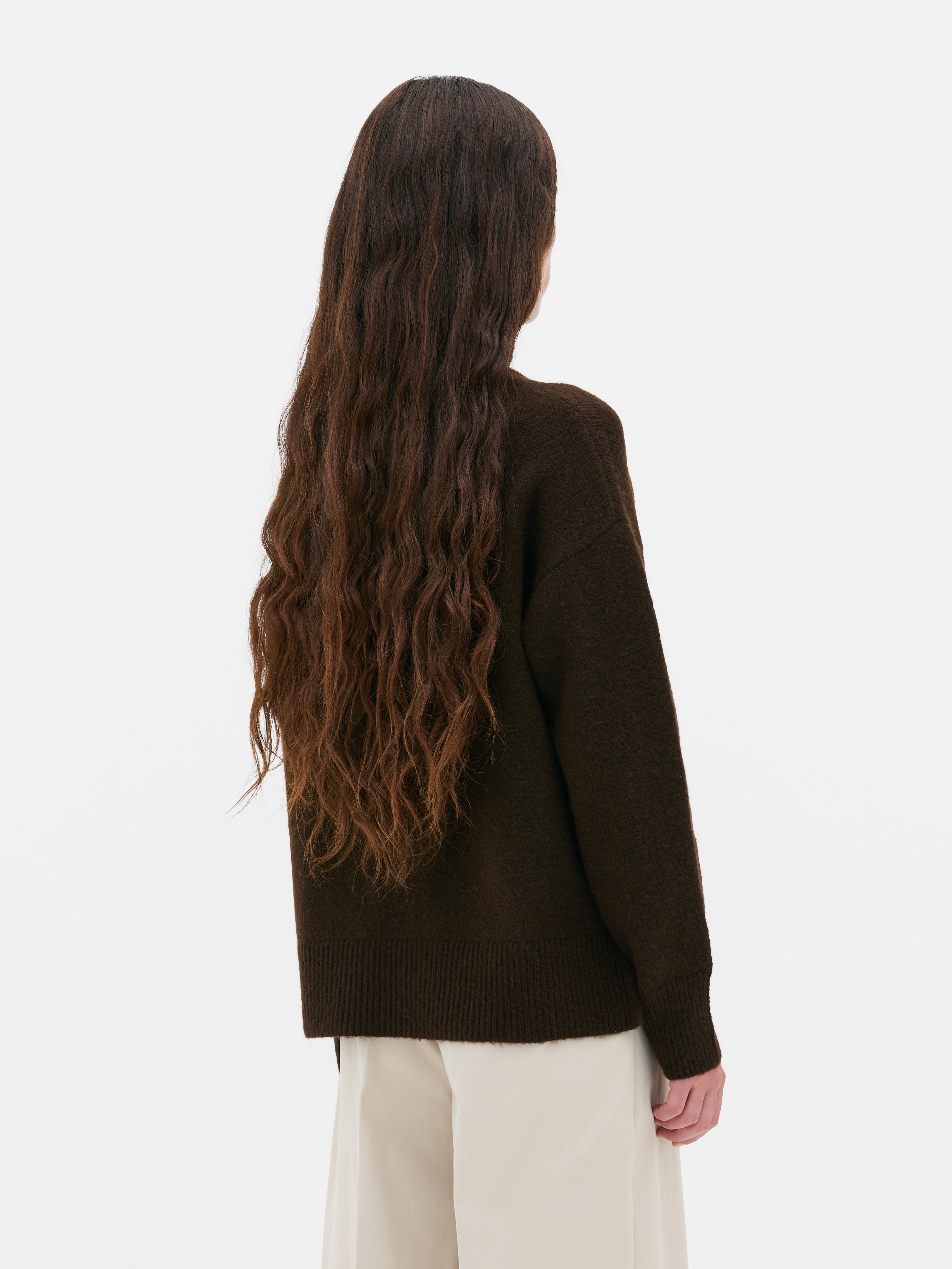 Knitted Slogan Jumper