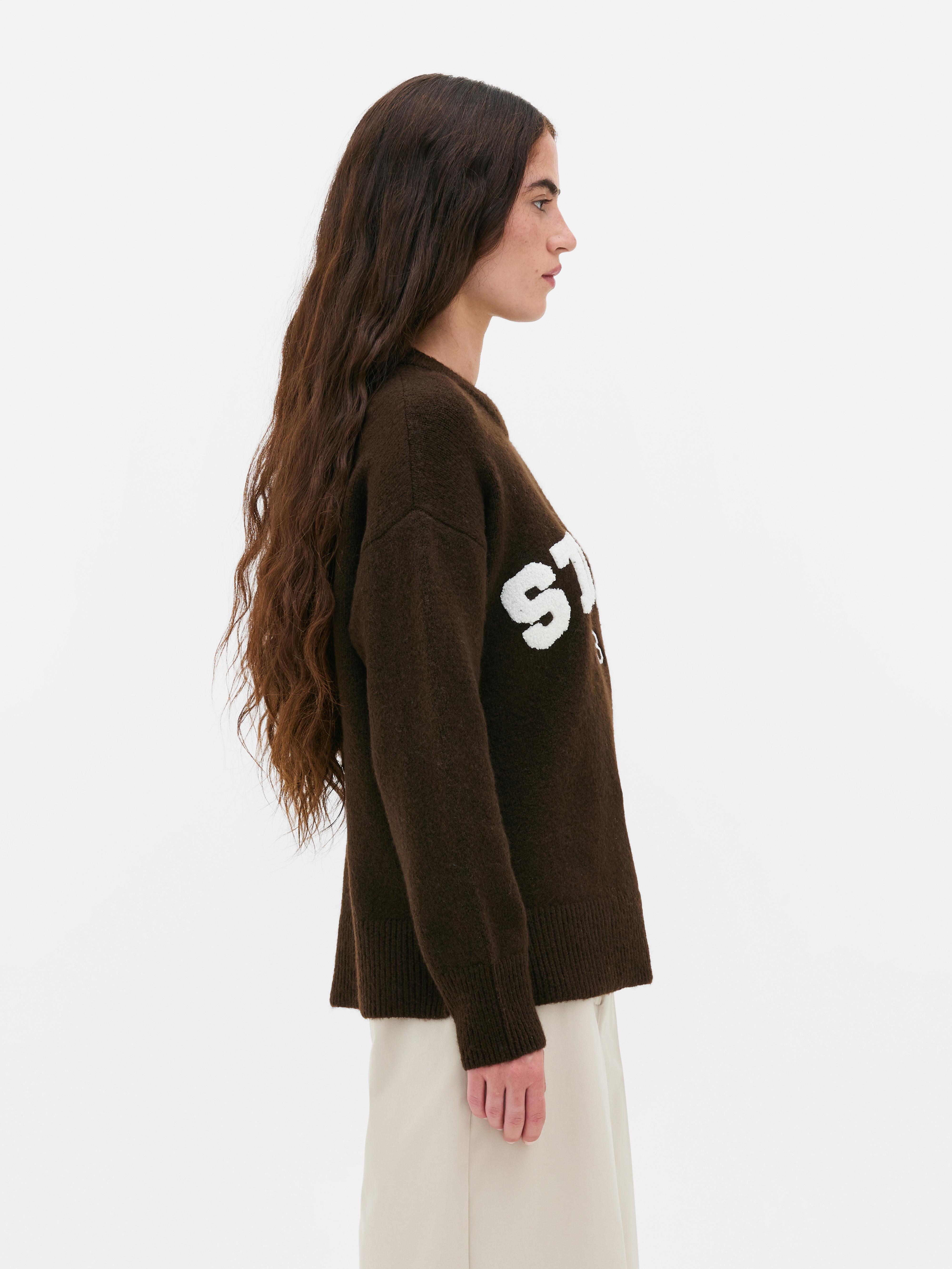 Knitted Slogan Jumper