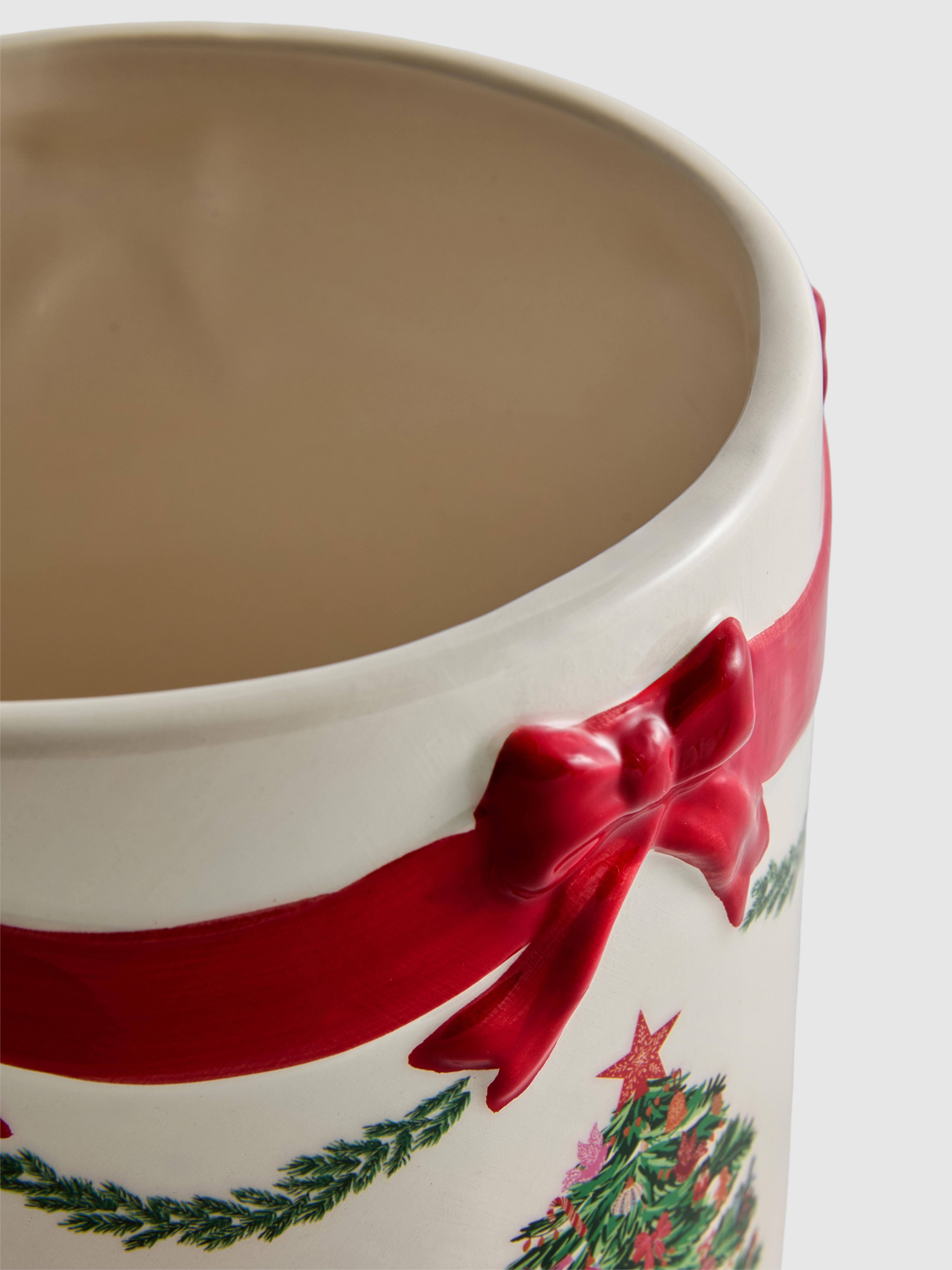 Ceramic Christmas Tree Plant Pot