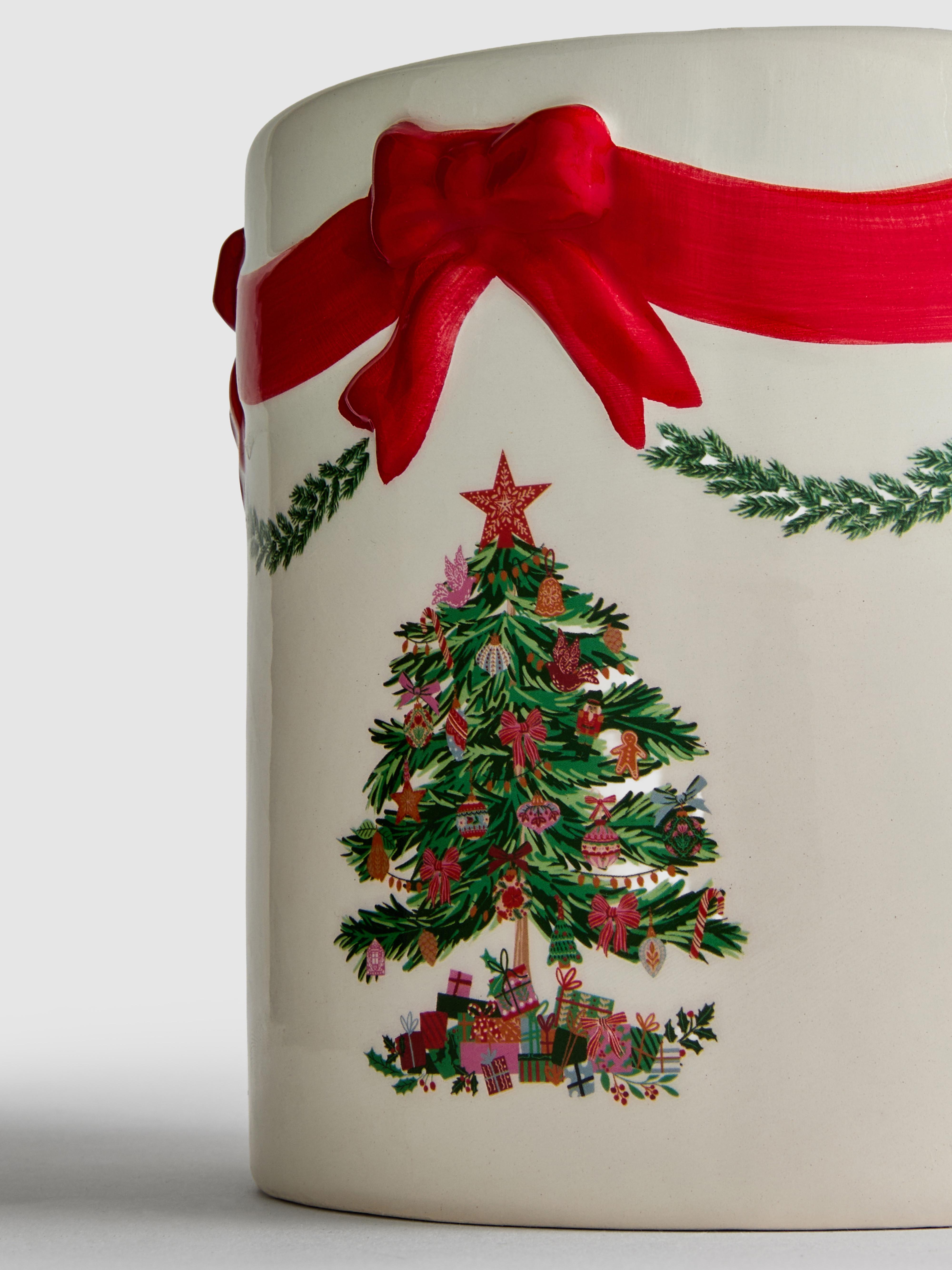 Ceramic Christmas Tree Plant Pot