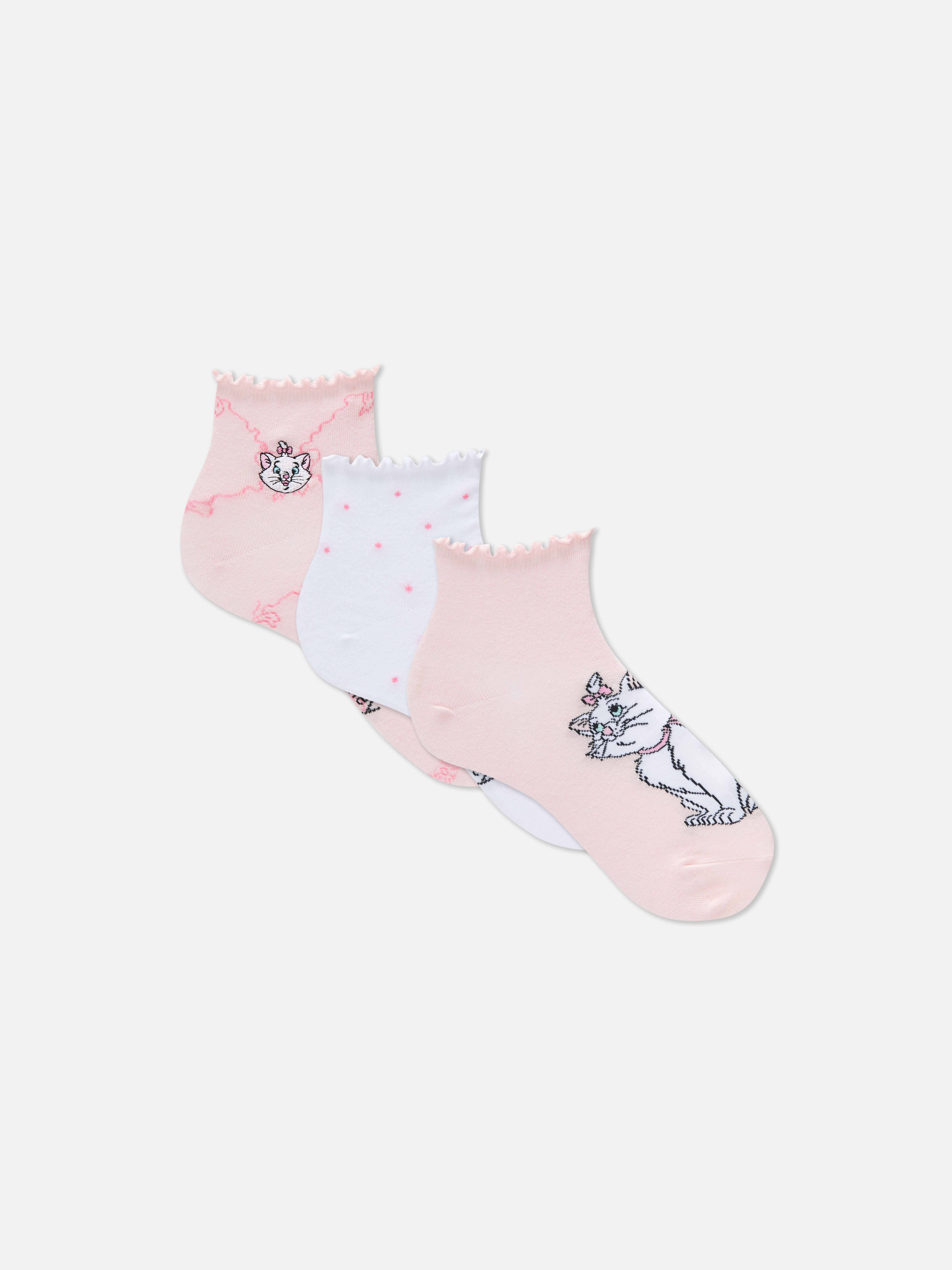 „Disney Marie“ Crew-Socken in Viertellänge, 3er-Pack