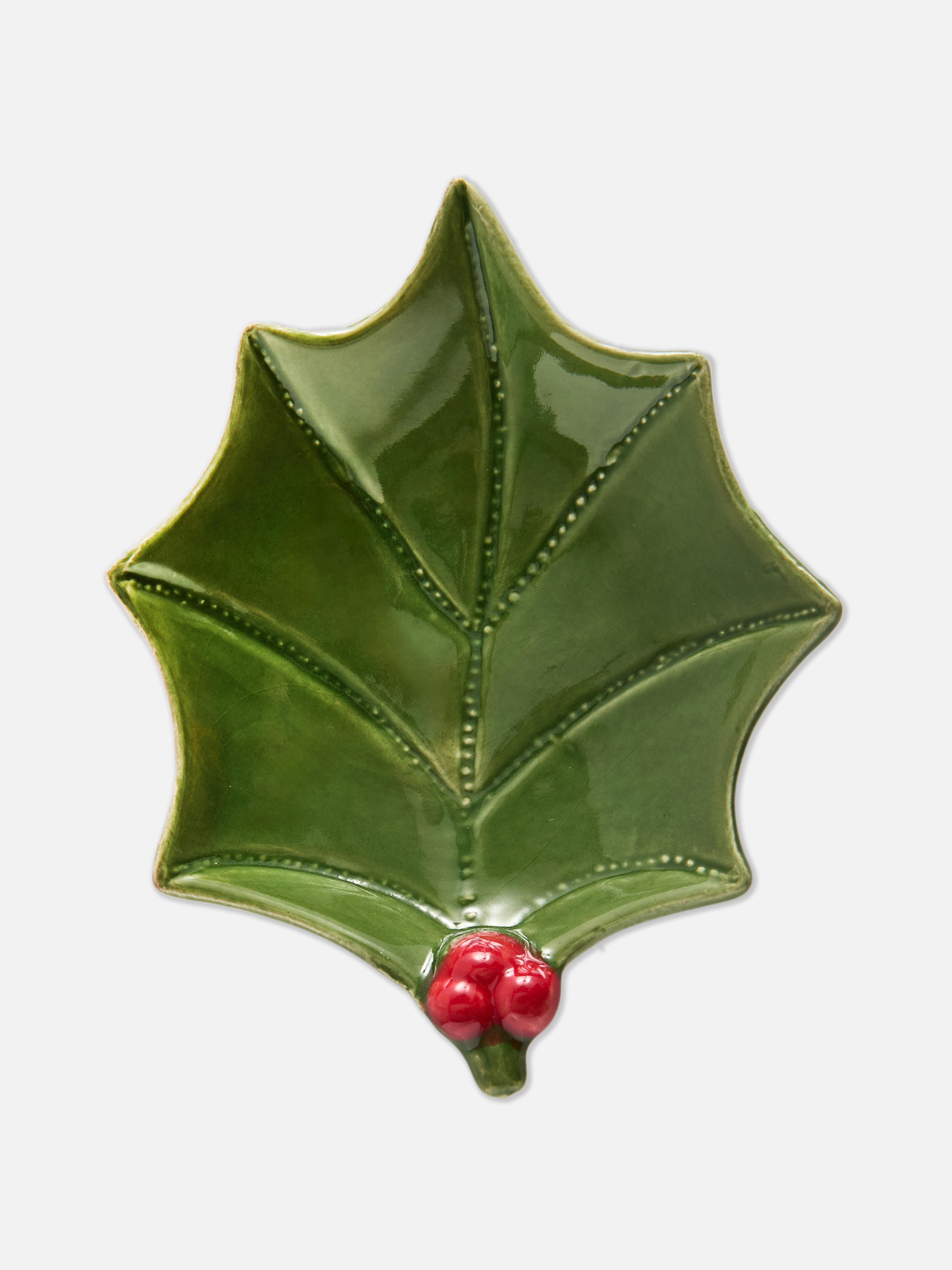 Christmas Holly Trinket Dish