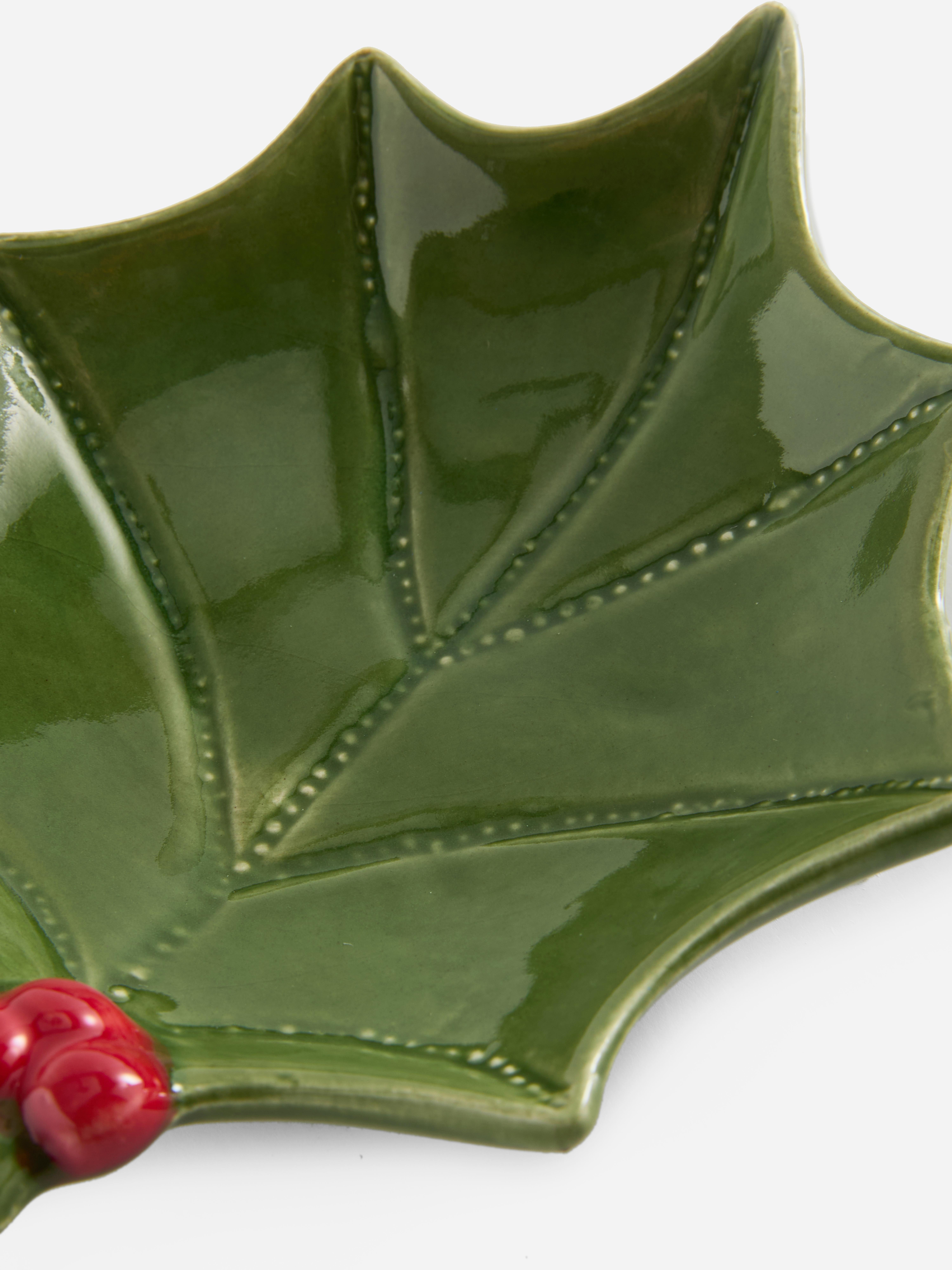Christmas Holly Trinket Dish