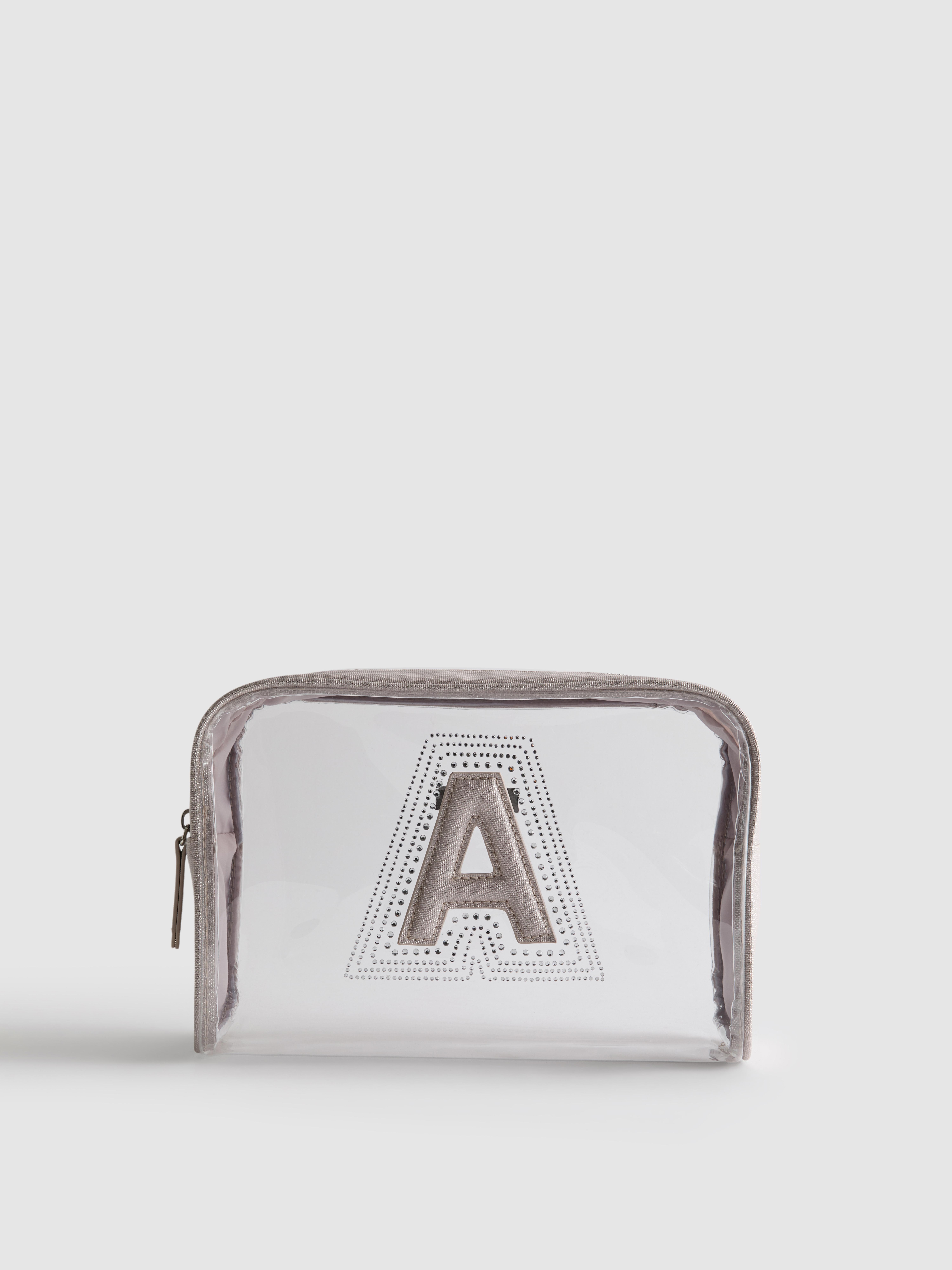 Transparent Initial Wash Bag