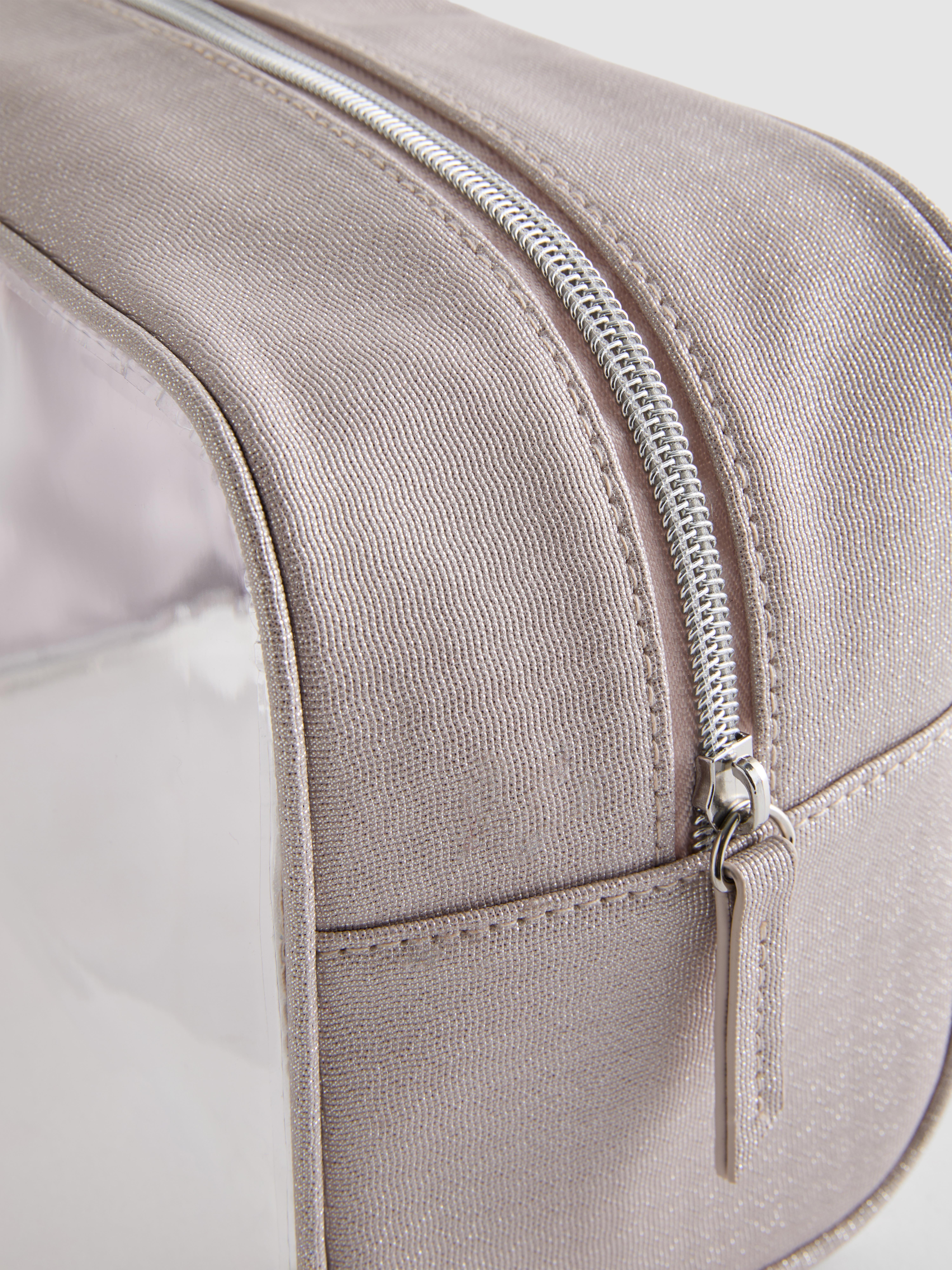 Transparent Initial Wash Bag