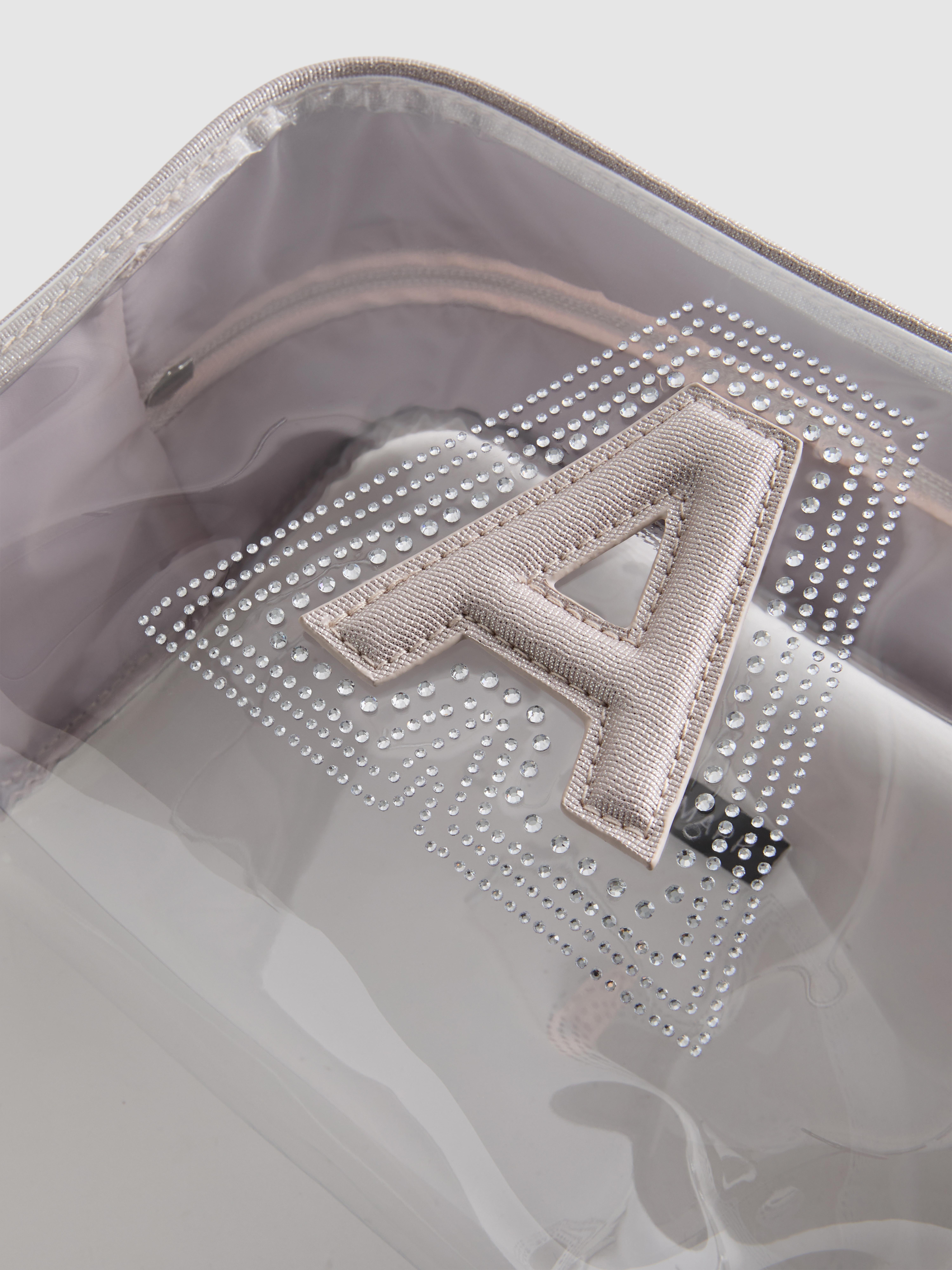 Transparent Initial Wash Bag