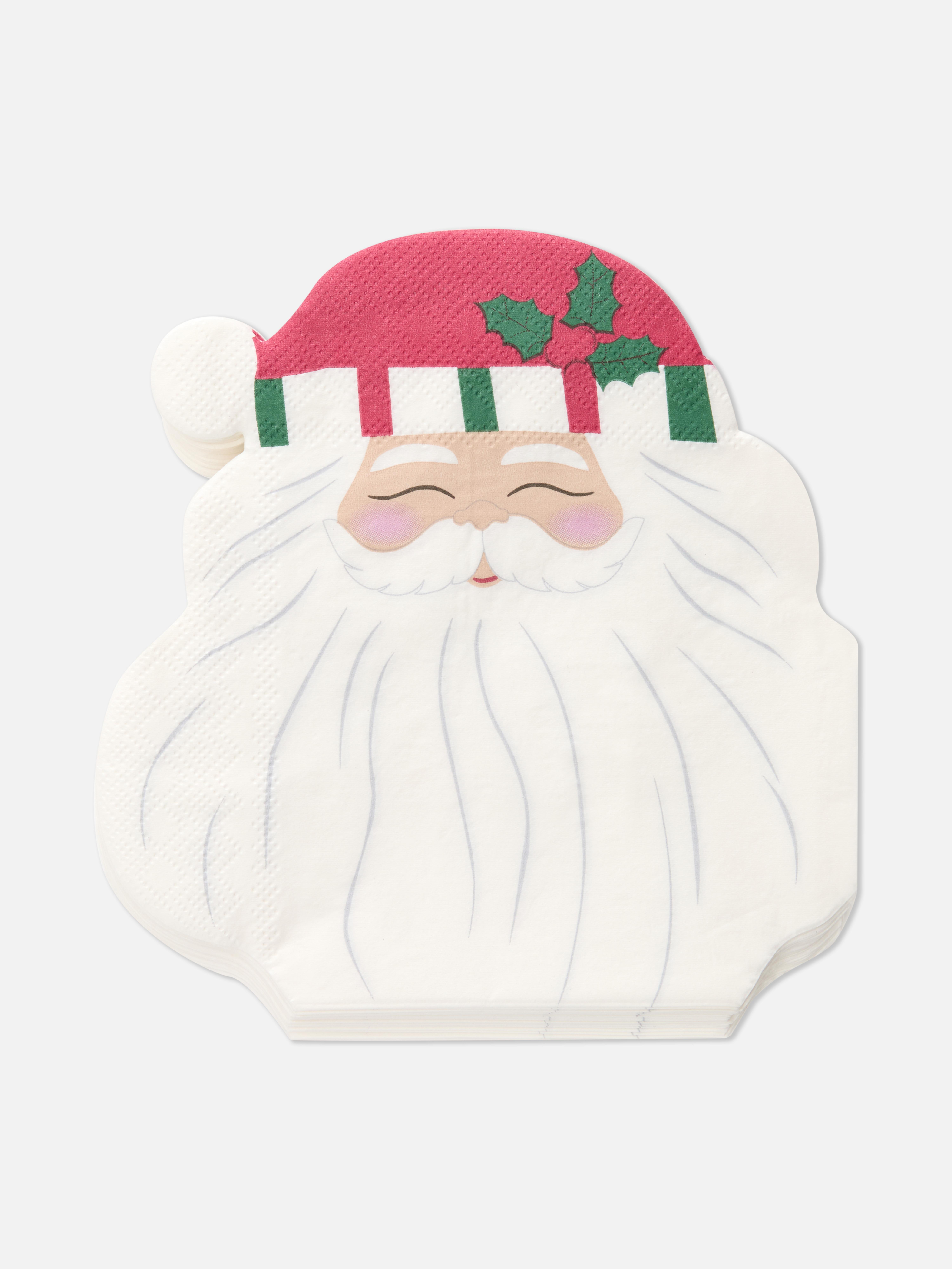 Christmas Paper Napkins White