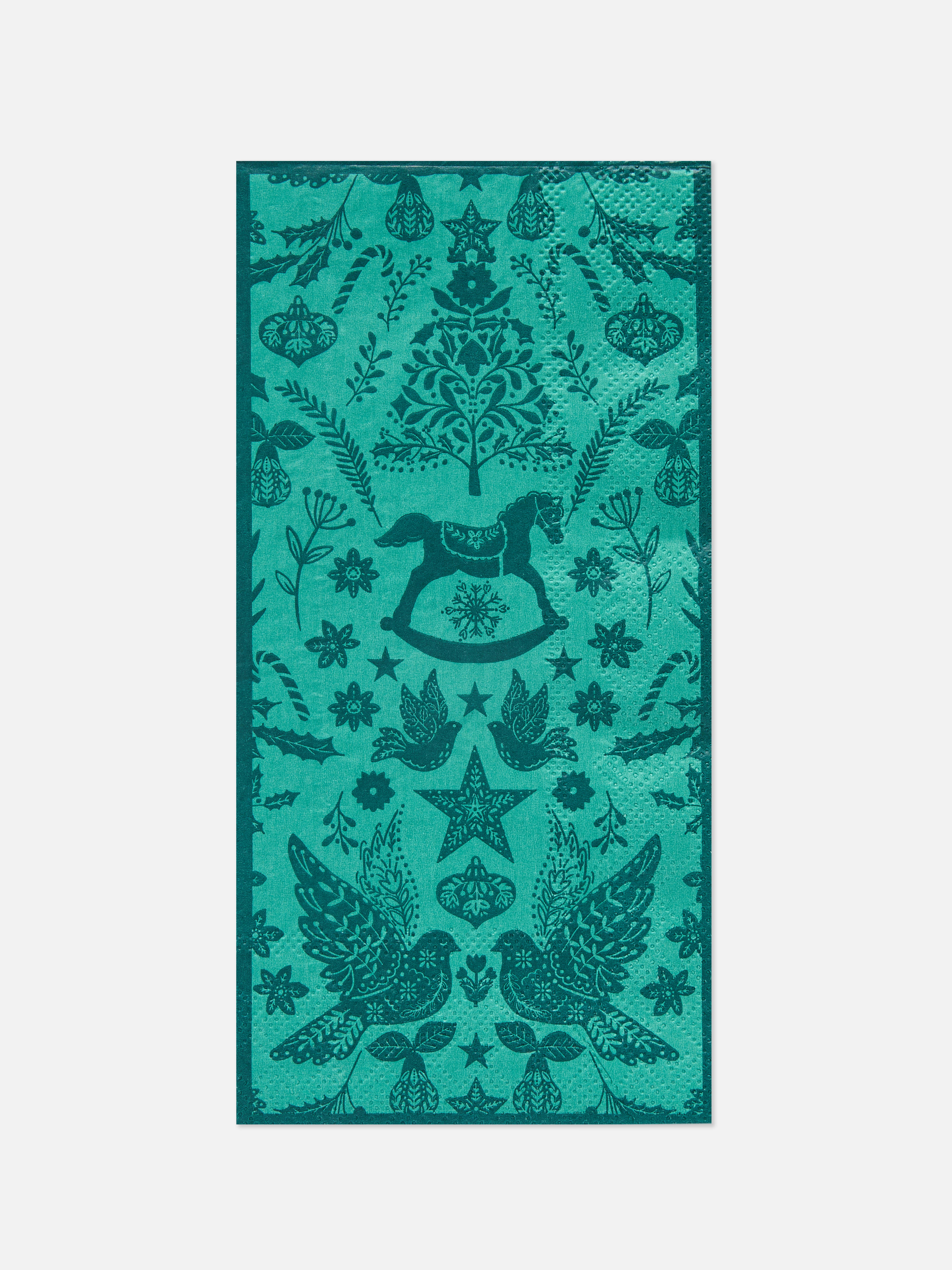 Christmas Paper Napkins Green