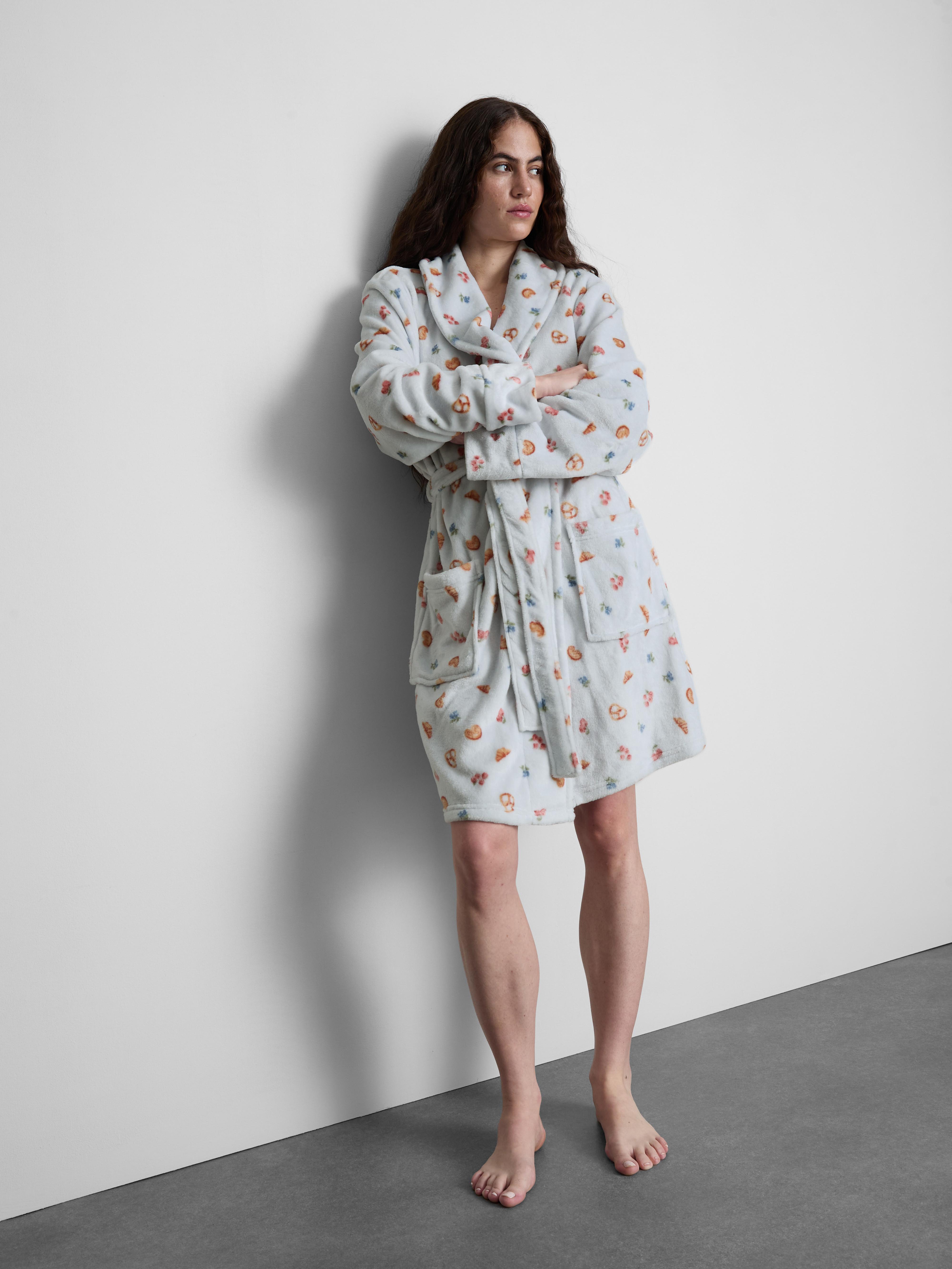 Midi Printed Dressing Gown