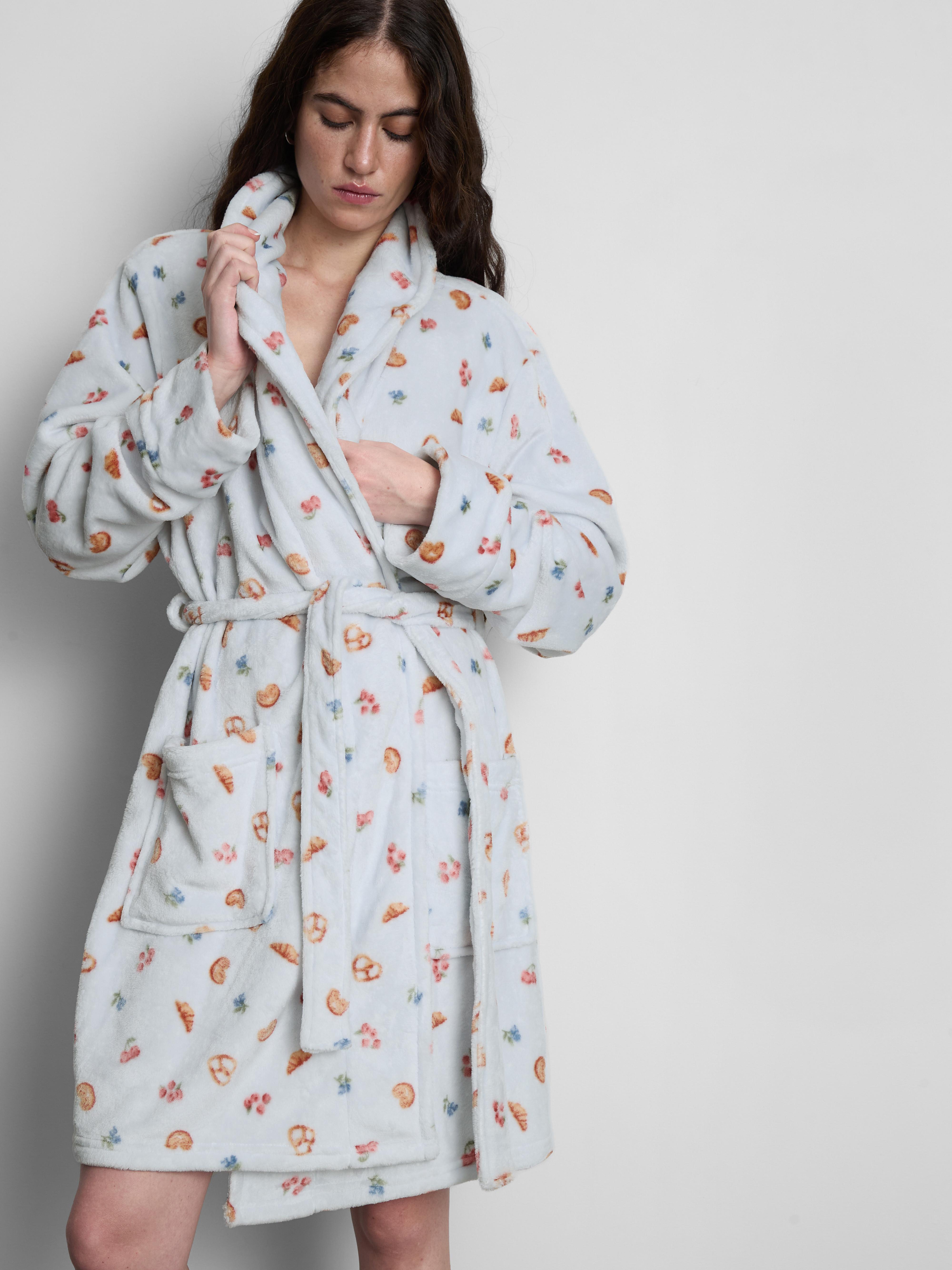 Midi Printed Dressing Gown