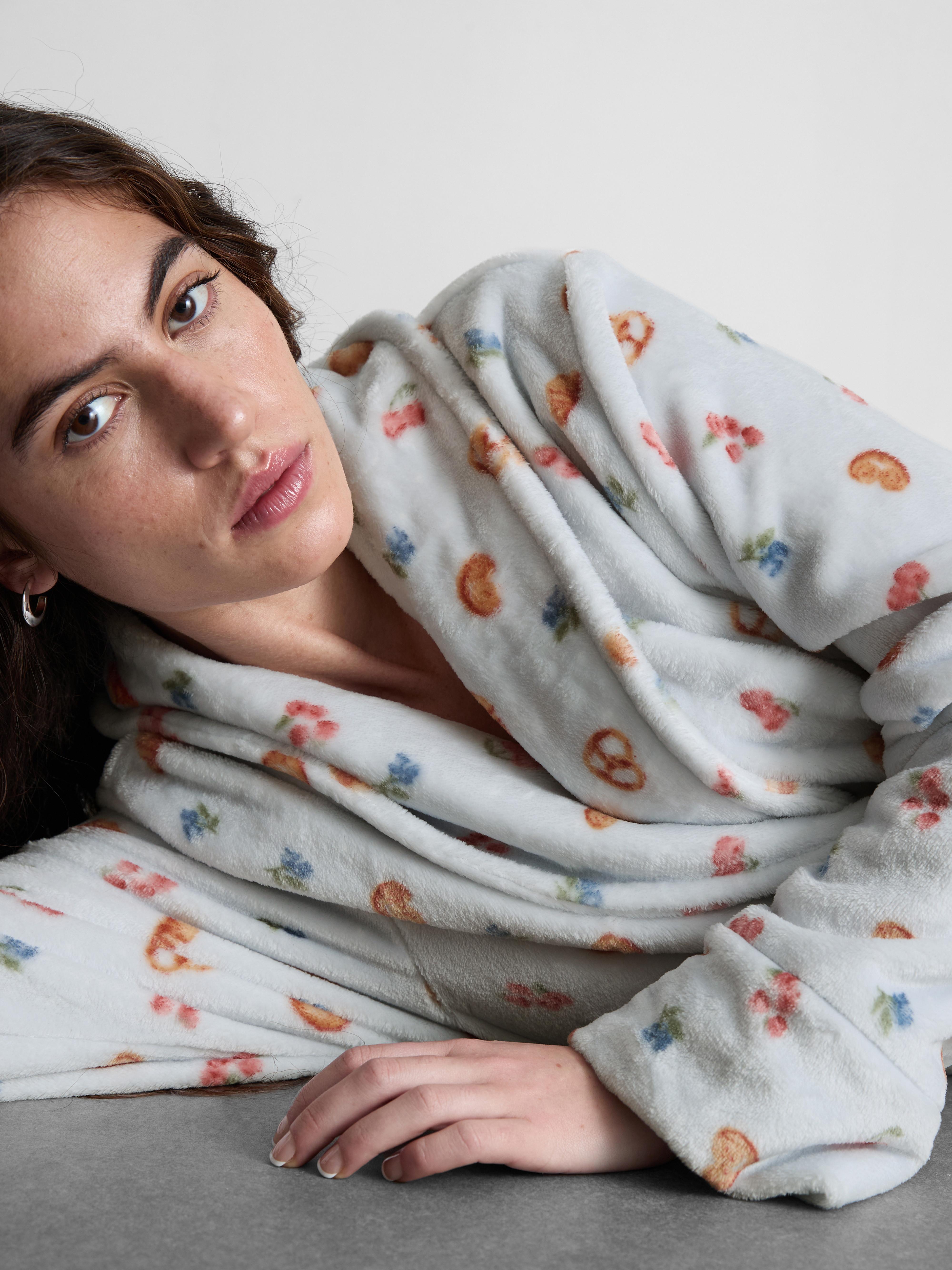 Midi Printed Dressing Gown