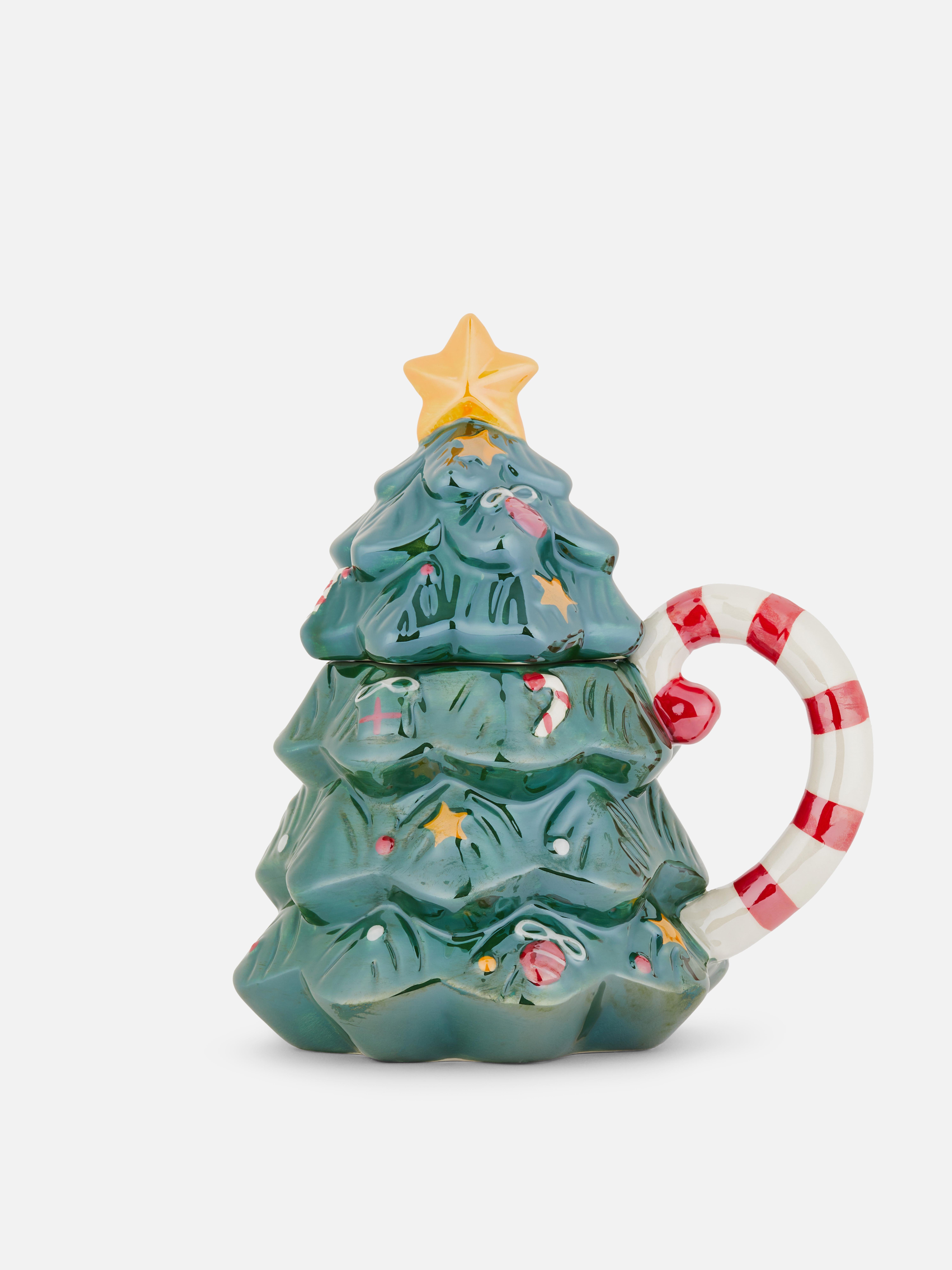 Taza en forma de árbol de Navidad