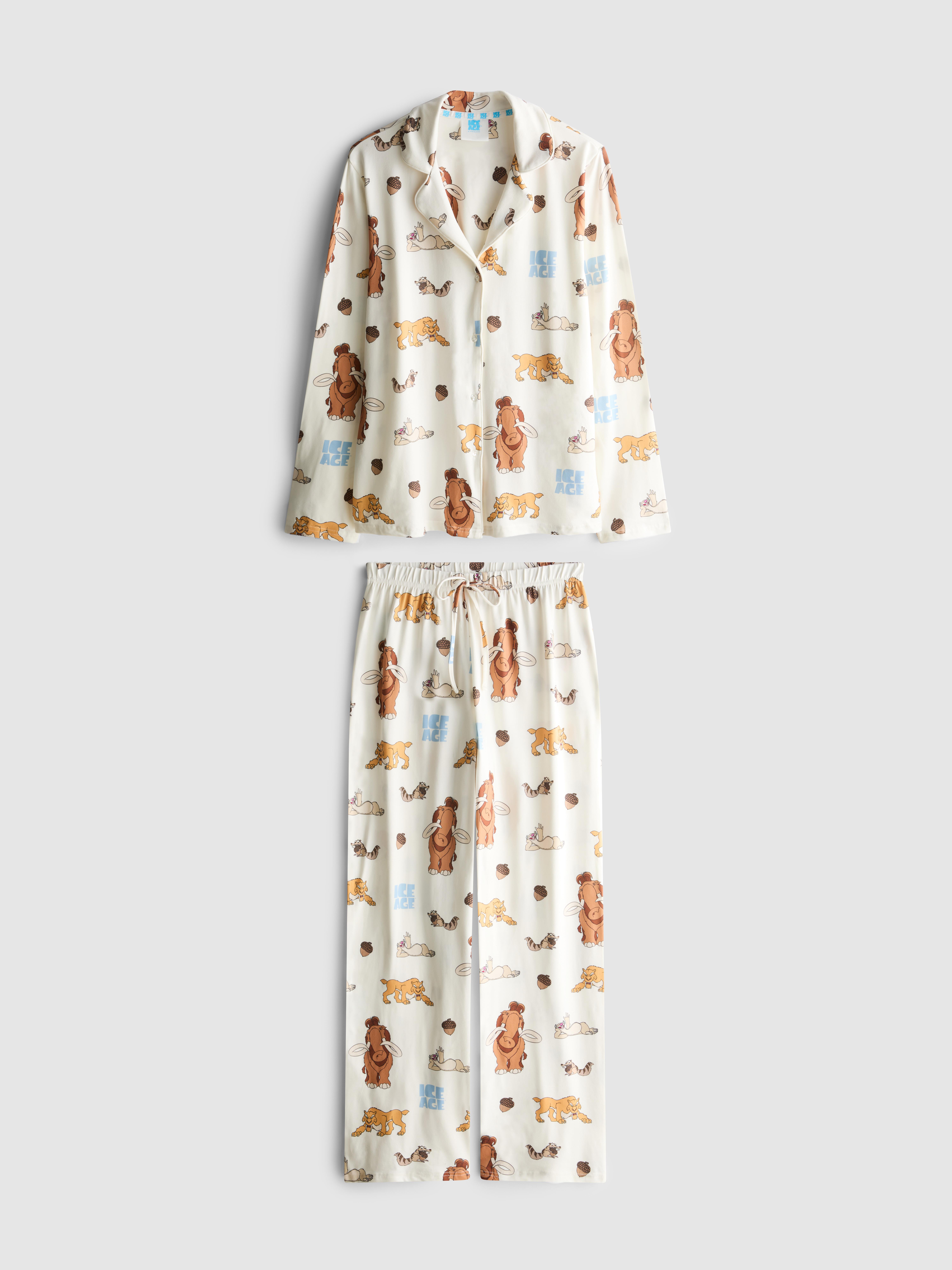 Ice Age Printed Boyfriend Pyjamas
