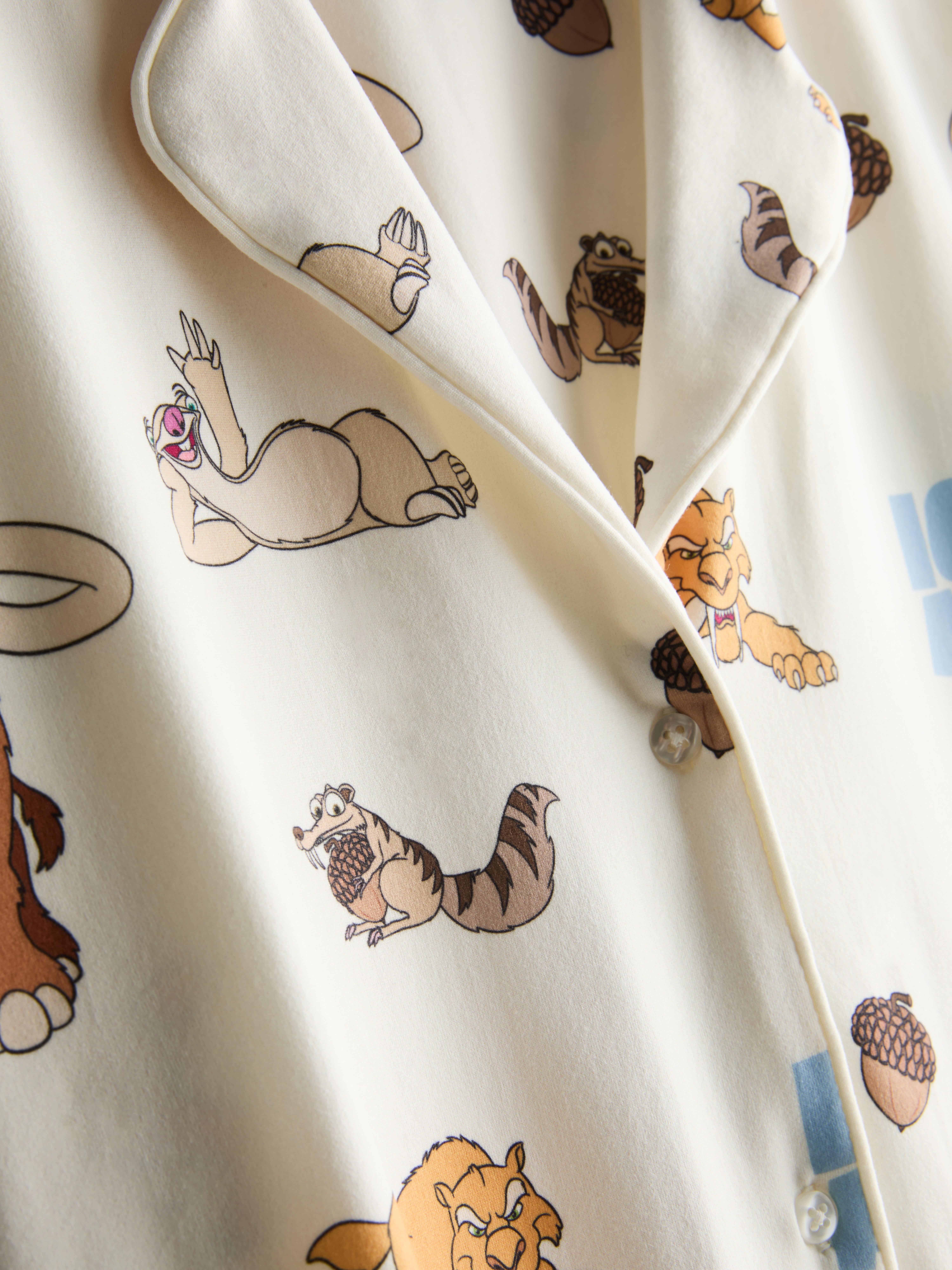 Ice Age Printed Boyfriend Pyjamas