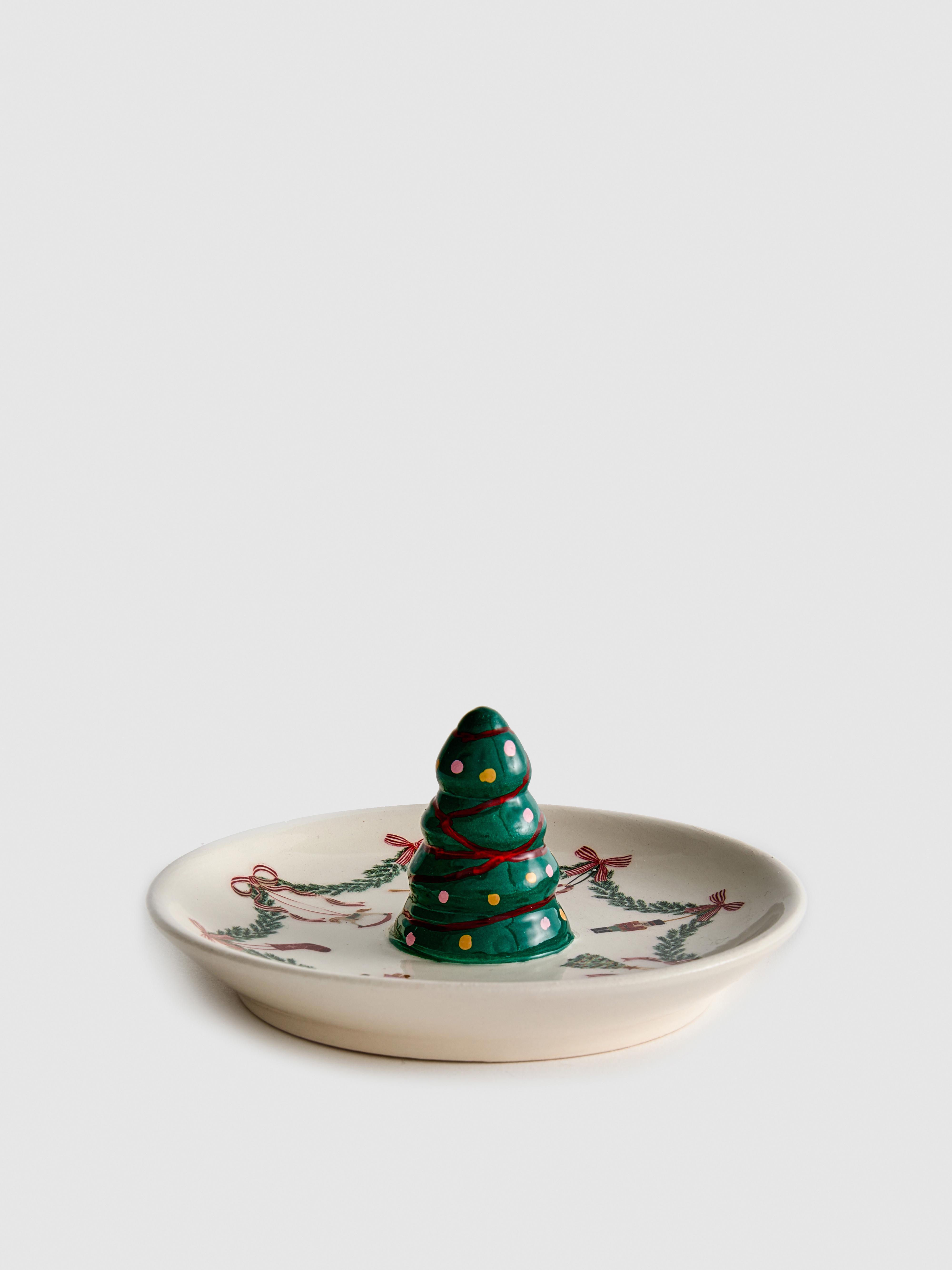 Christmas Tree Trinket Dish