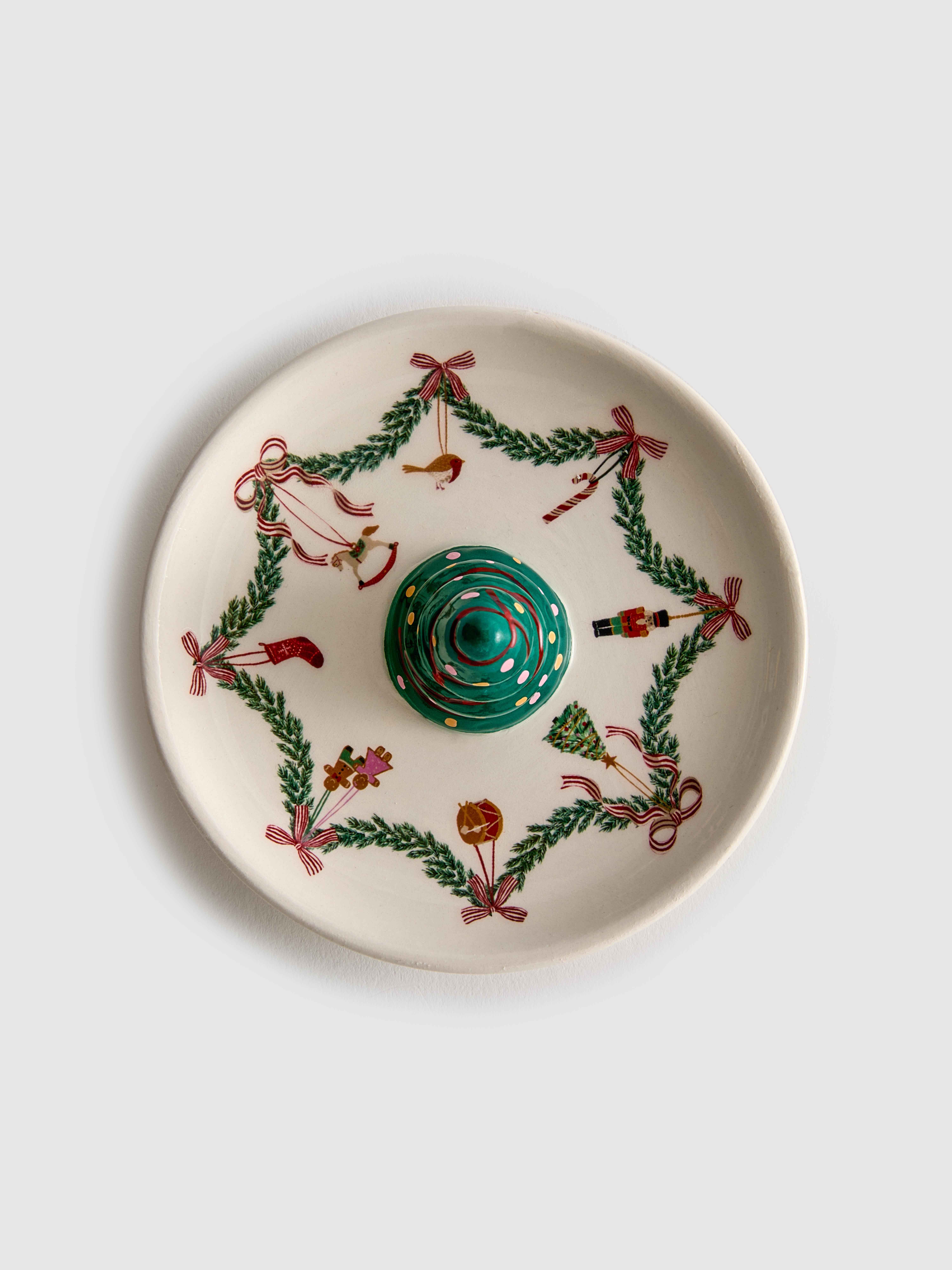 Christmas Tree Trinket Dish