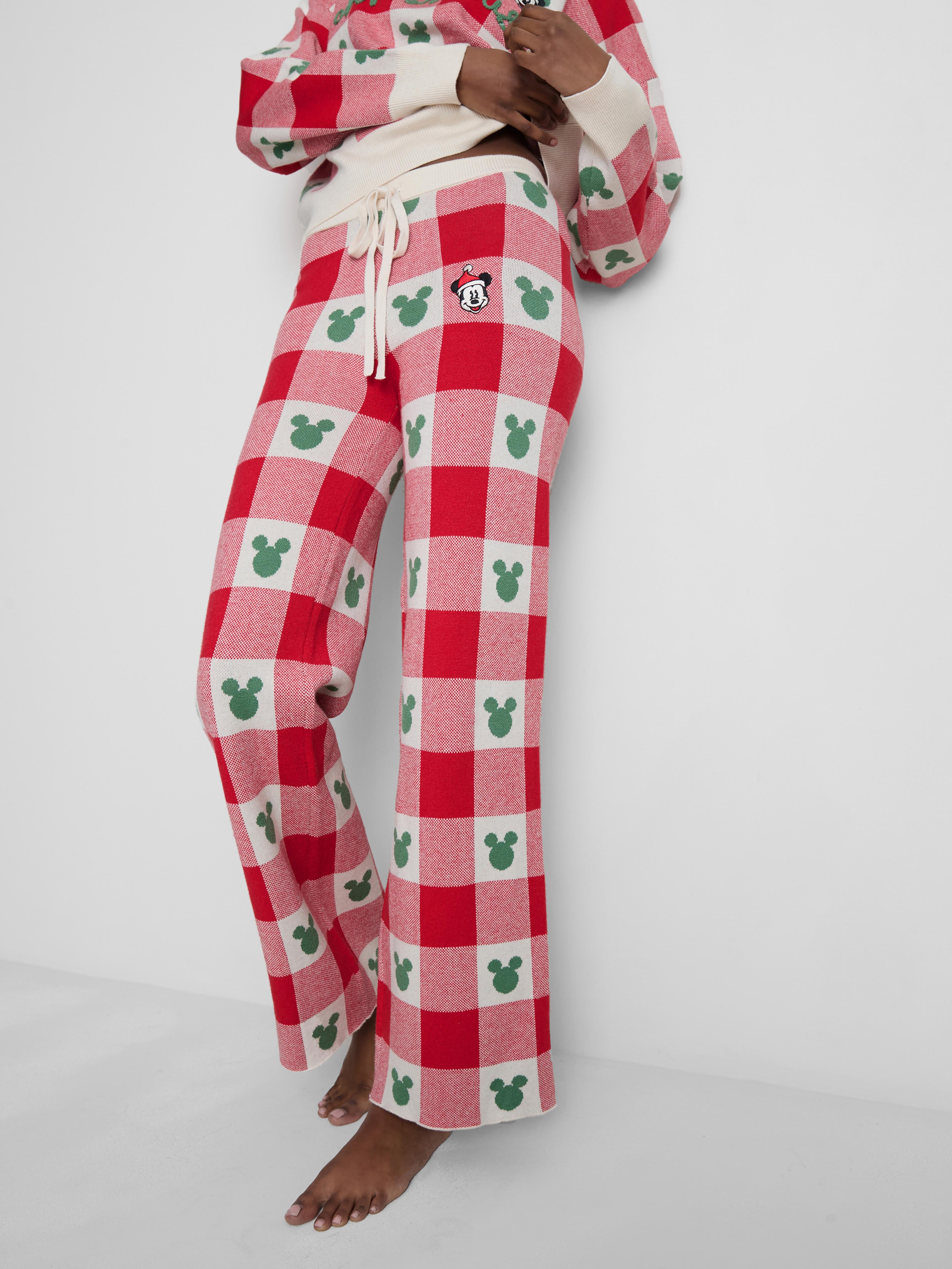 Disney's Mickey Mouse Gingham Christmas Trousers