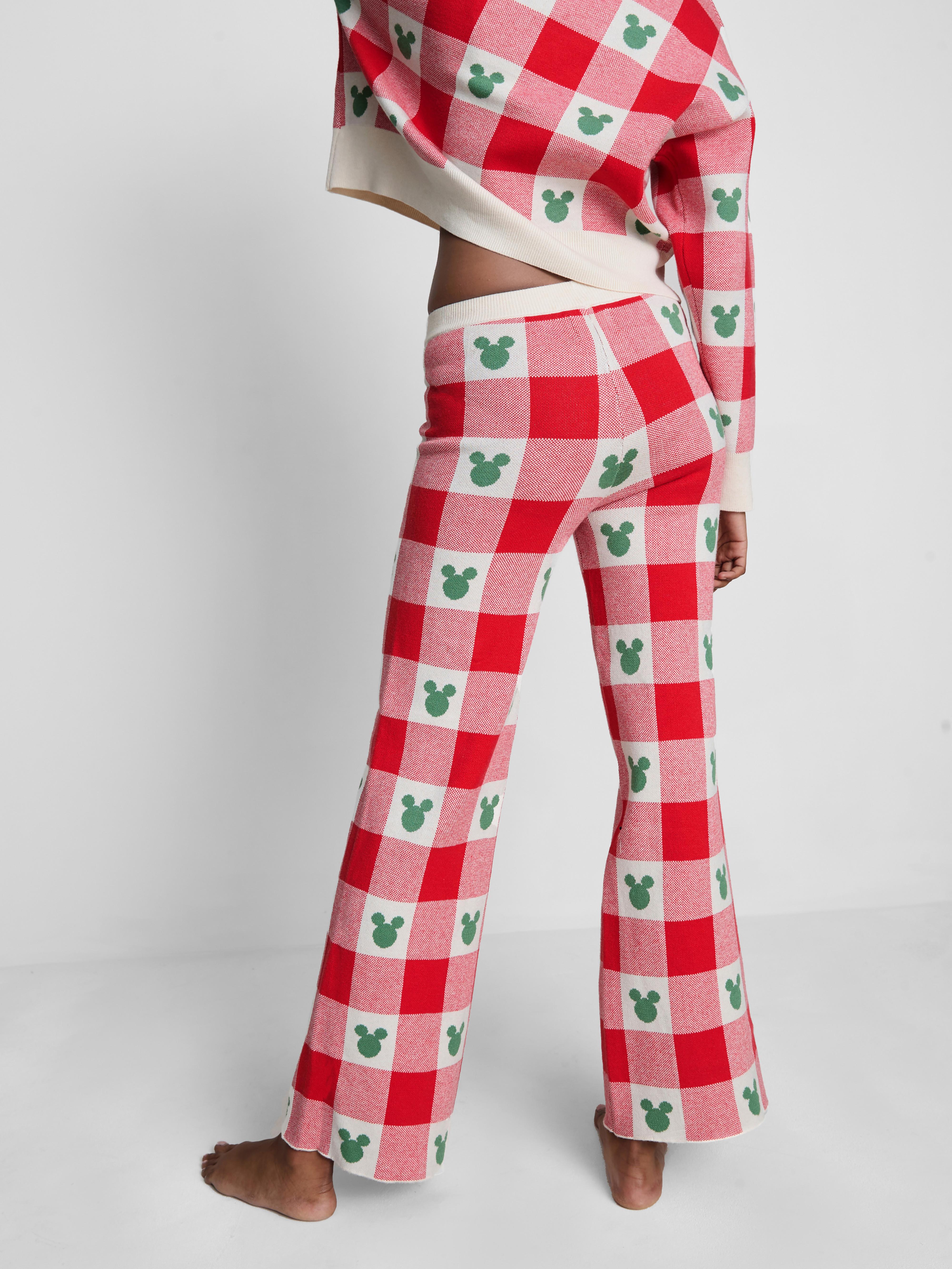 Disney's Mickey Mouse Gingham Christmas Trousers