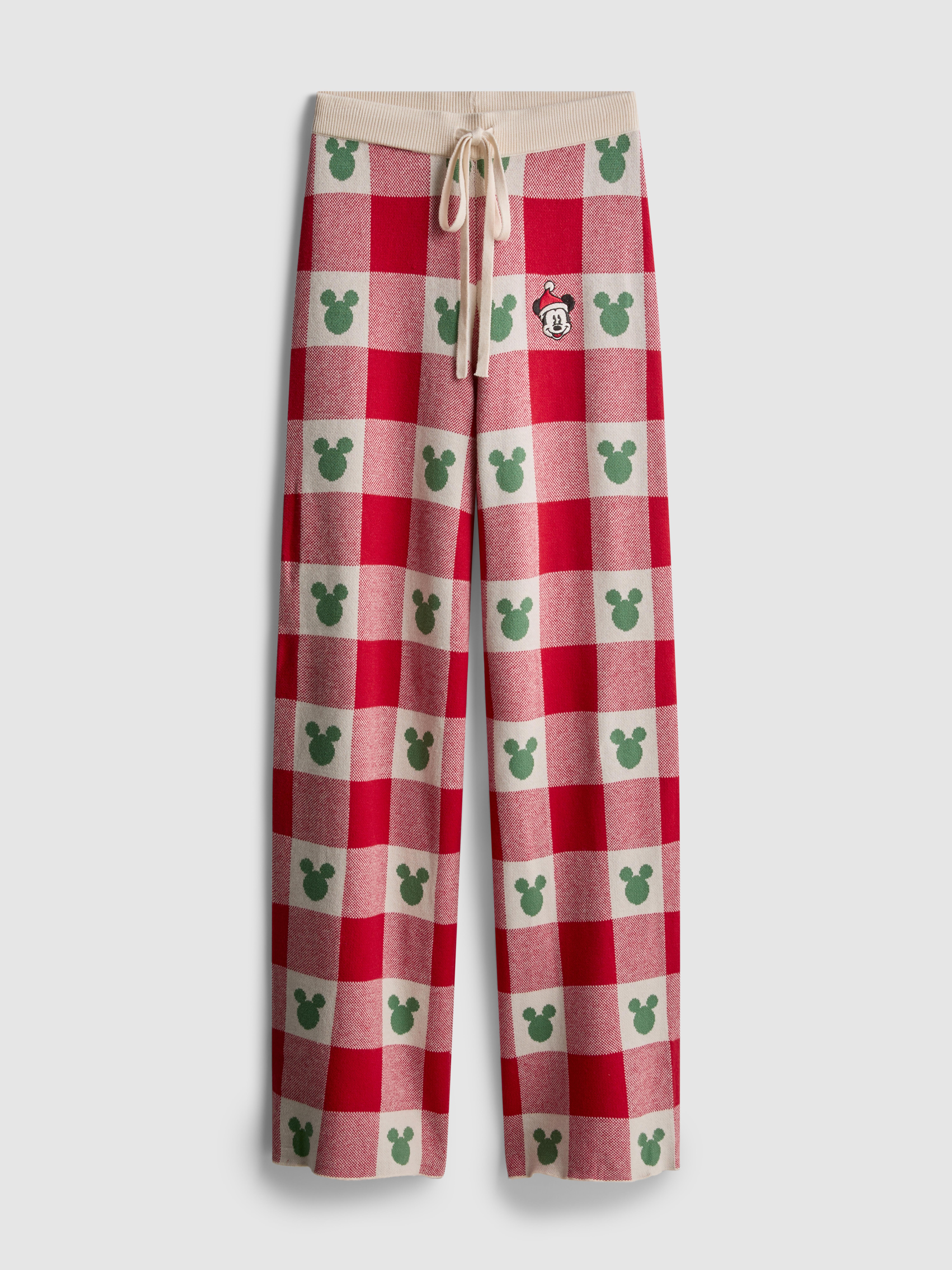 Disney's Mickey Mouse Gingham Christmas Trousers