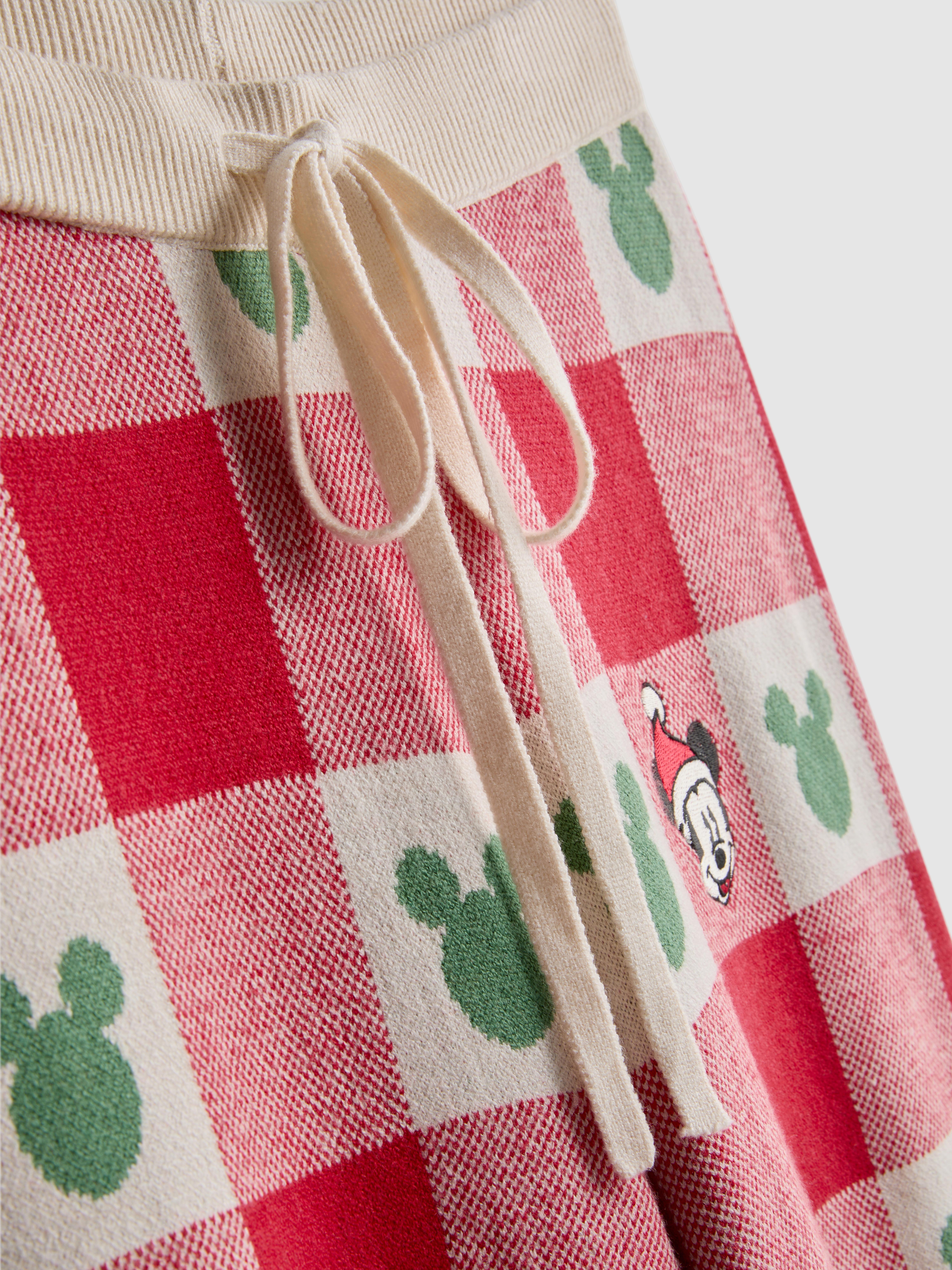 Disney's Mickey Mouse Gingham Christmas Trousers