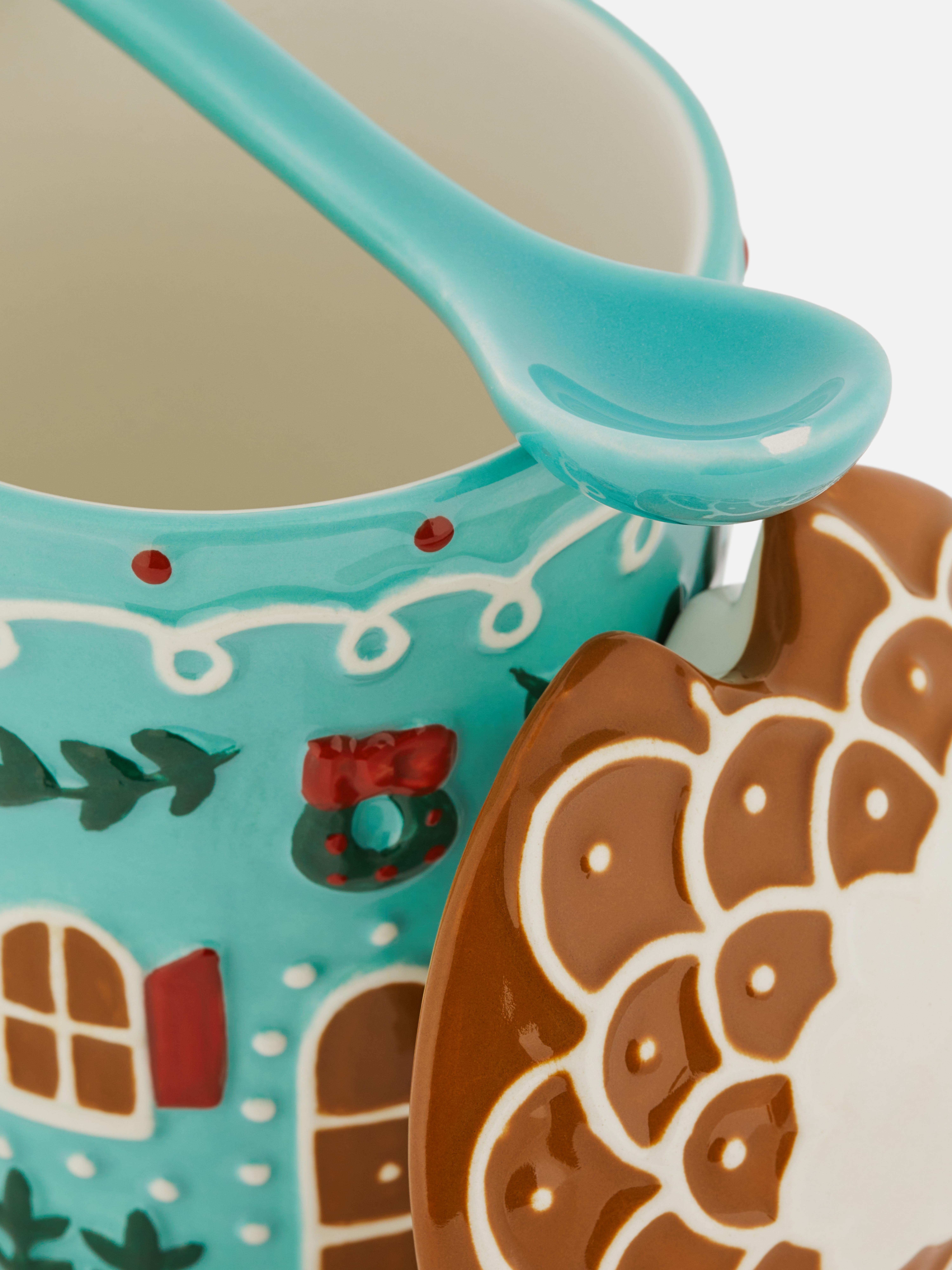 Azucarero con forma de casita de galleta de jengibre