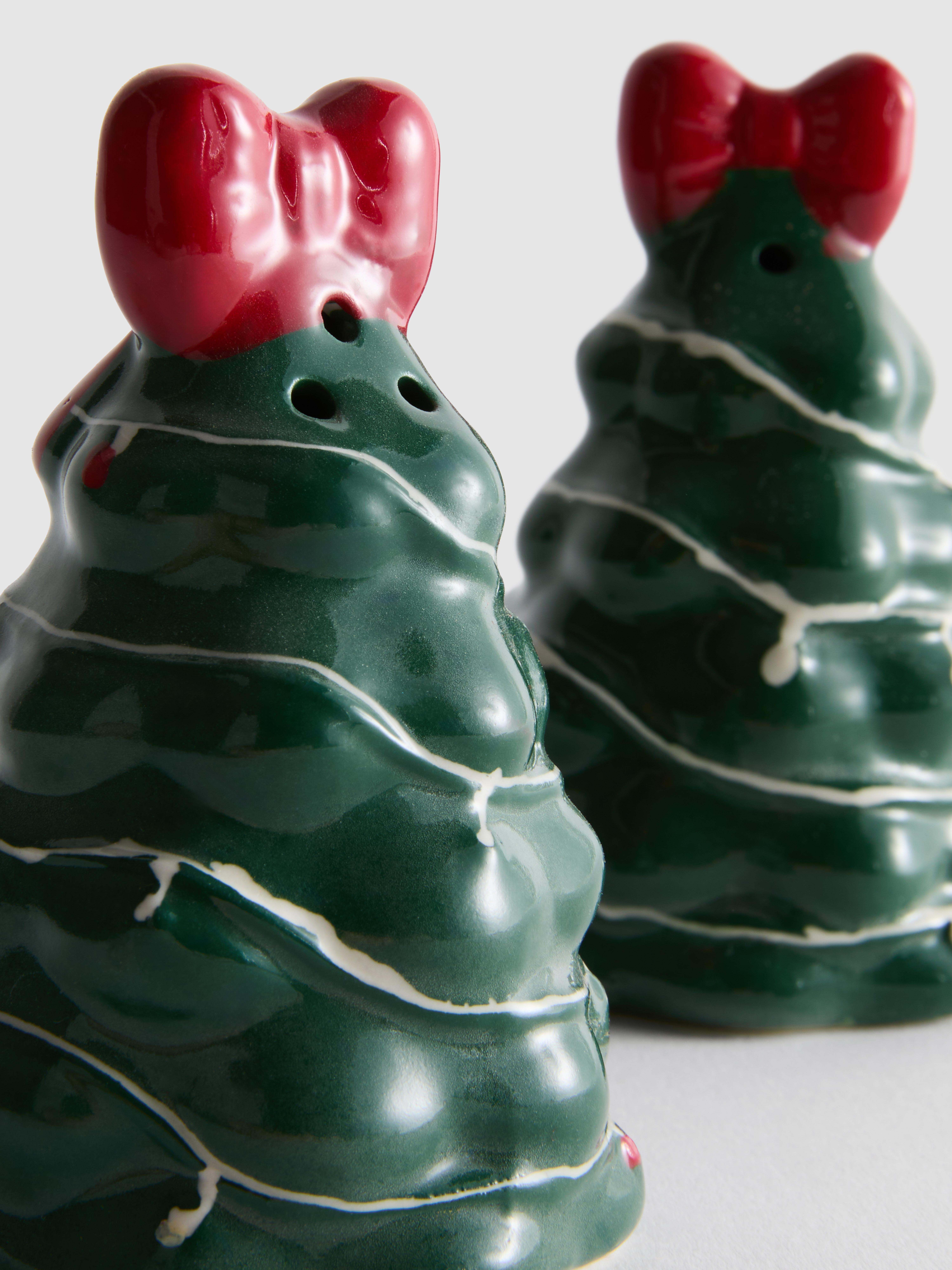 Salz- und Pfefferstreuer in Weihnachtsbaumform, 2er-Pack
