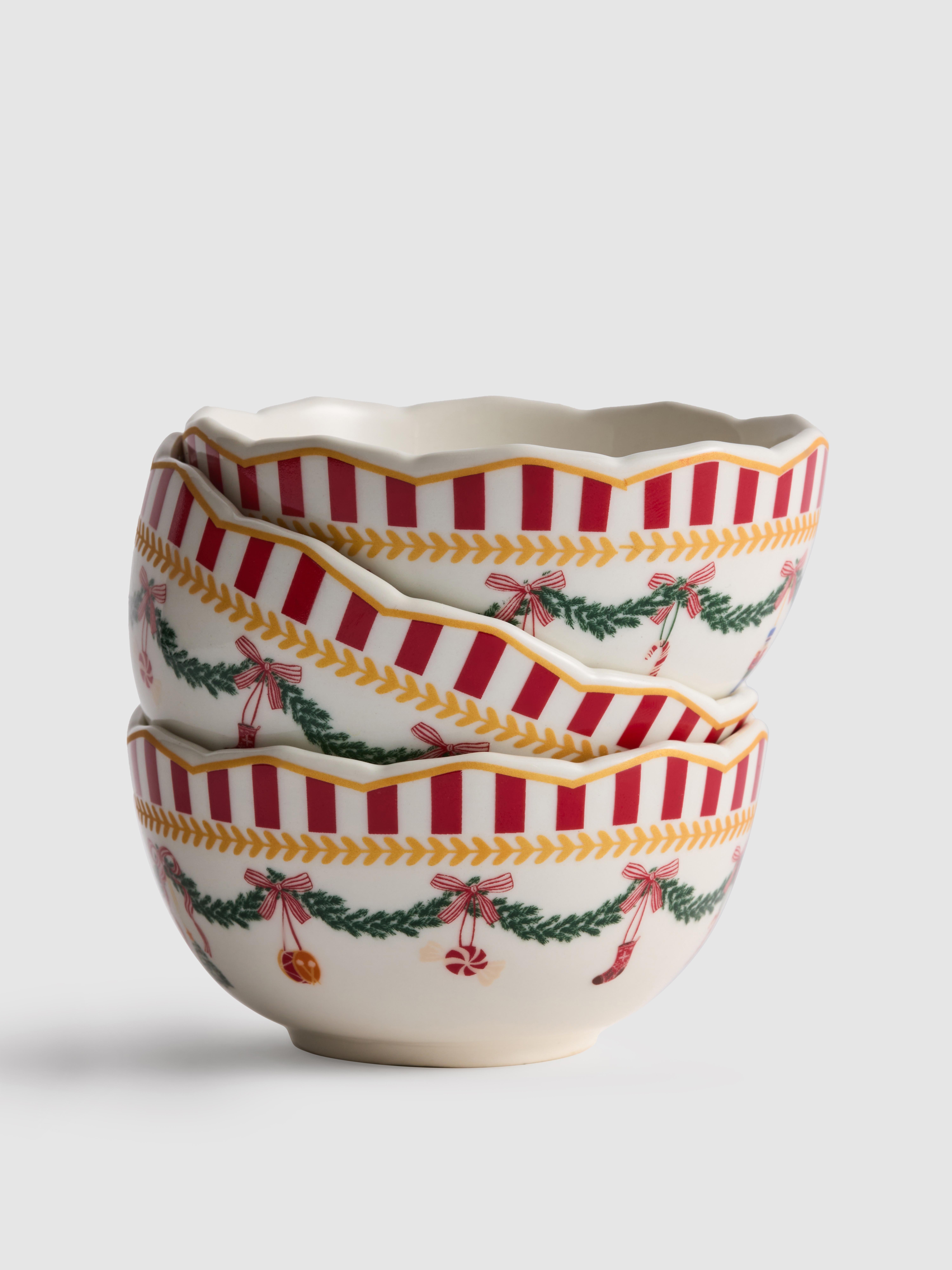 3pk Christmas Pinch Bowls