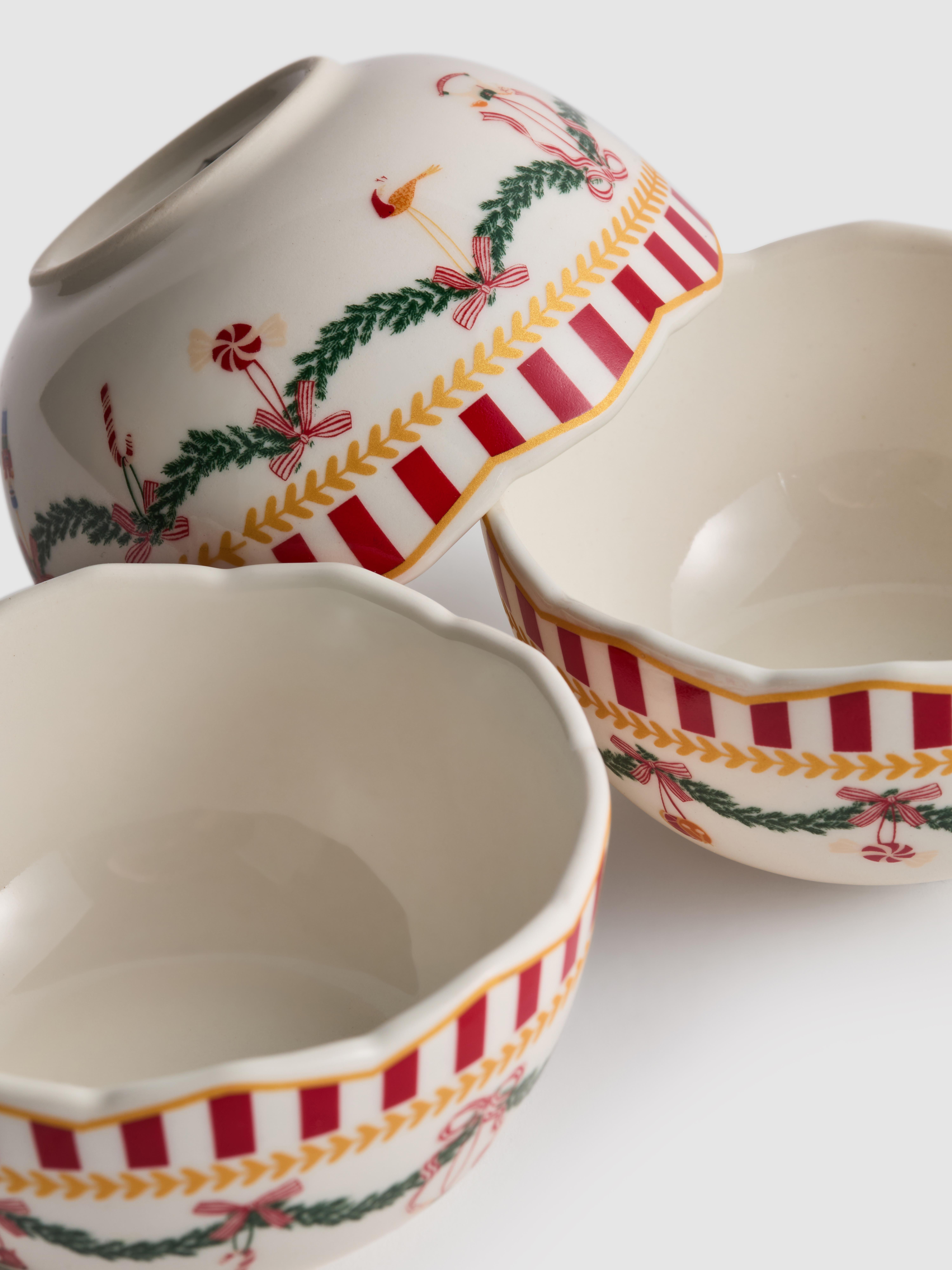 3pk Christmas Pinch Bowls
