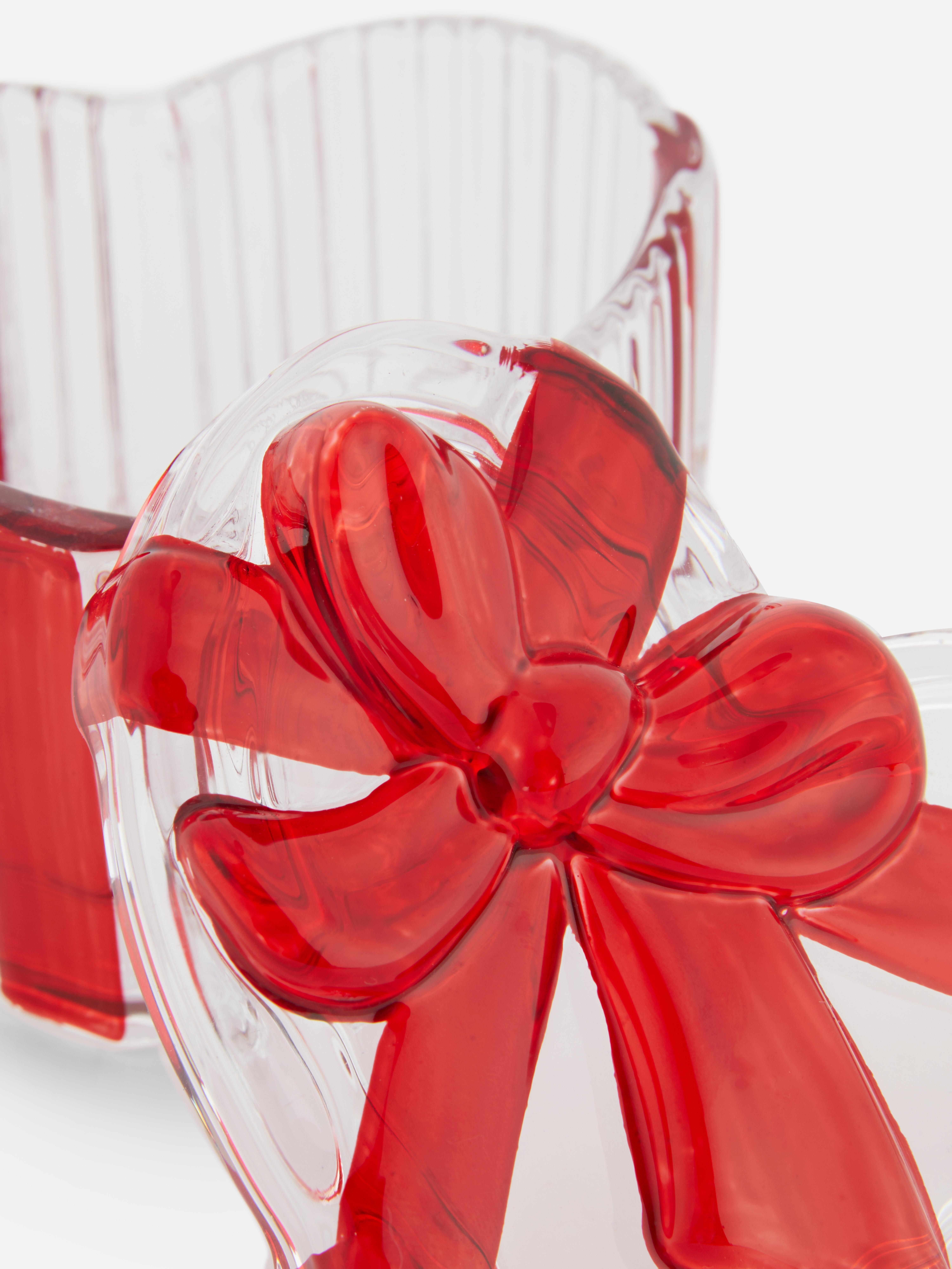 Heart Shaped Christmas Trinket Box
