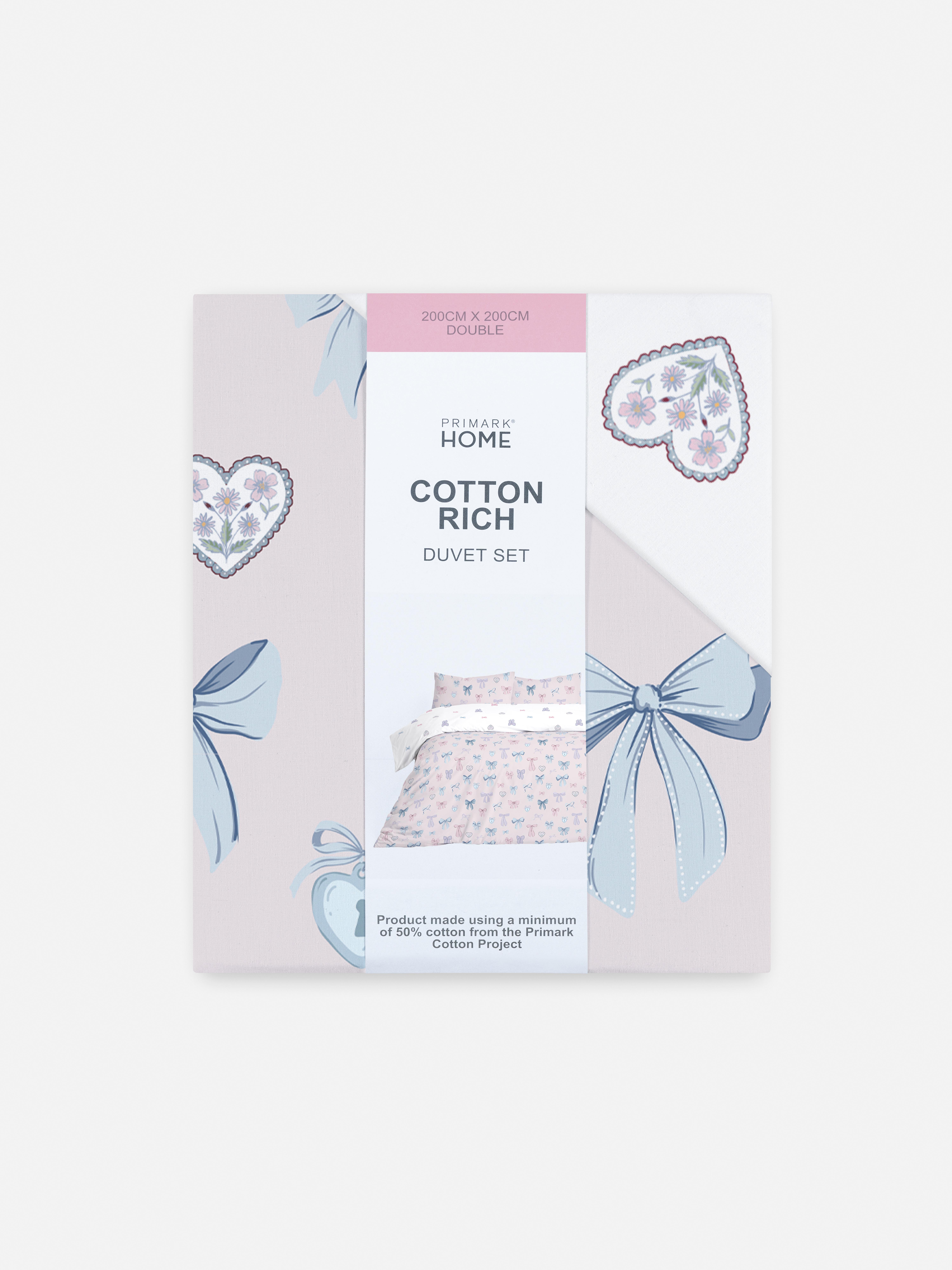 Set de funda nórdica doble reversible con lazos