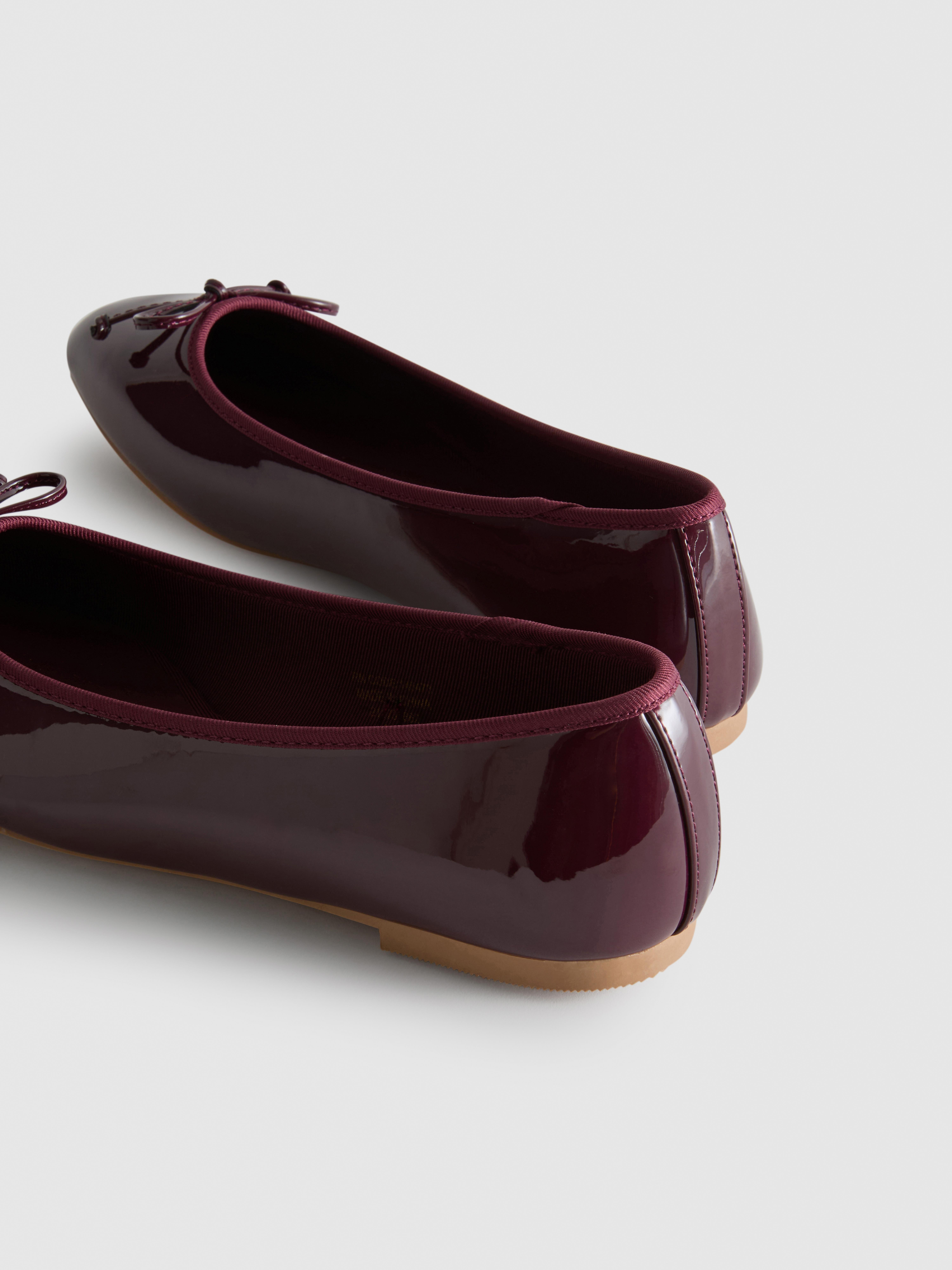 Patent Ballet Flats