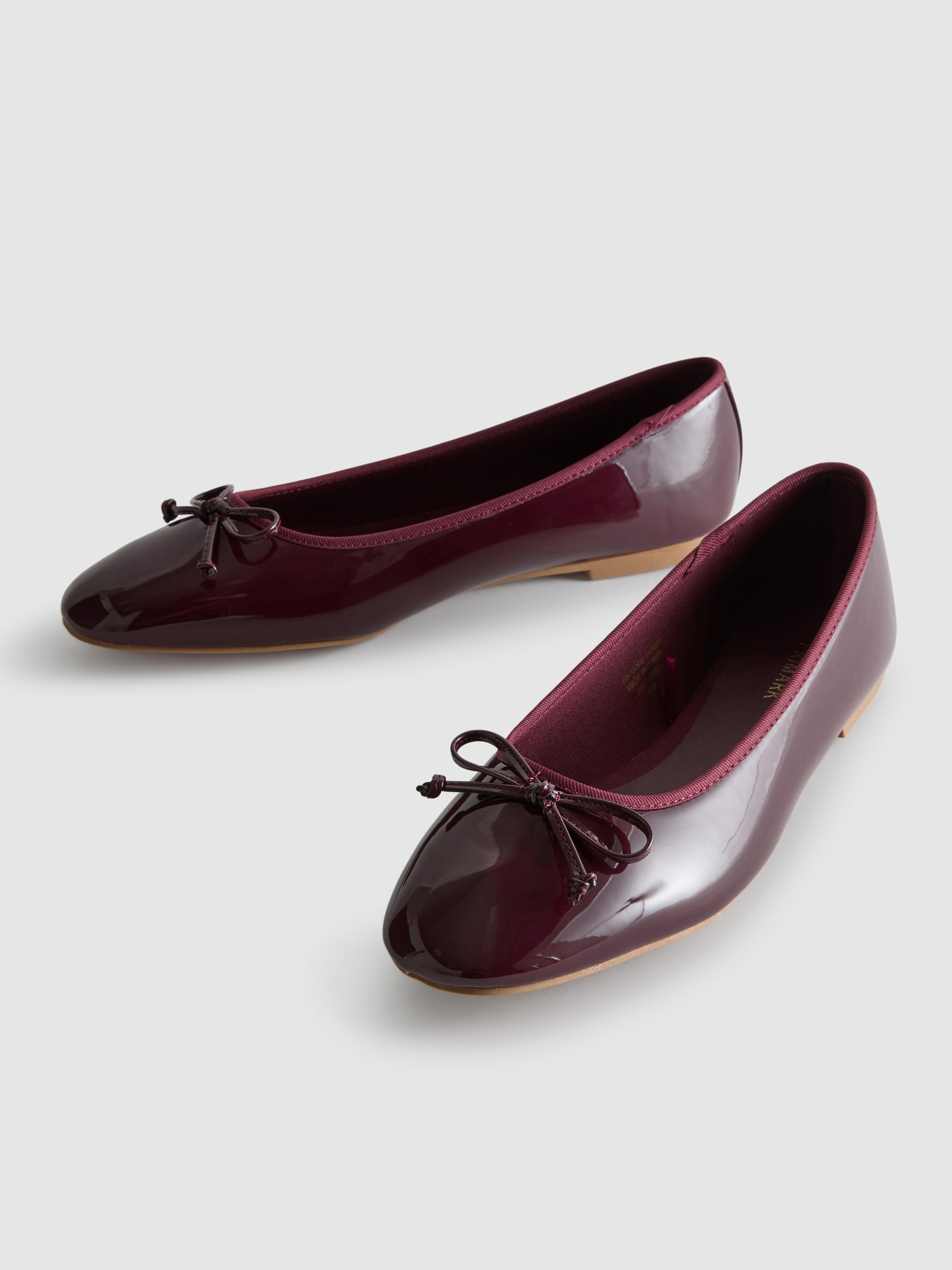 Patent Ballet Flats