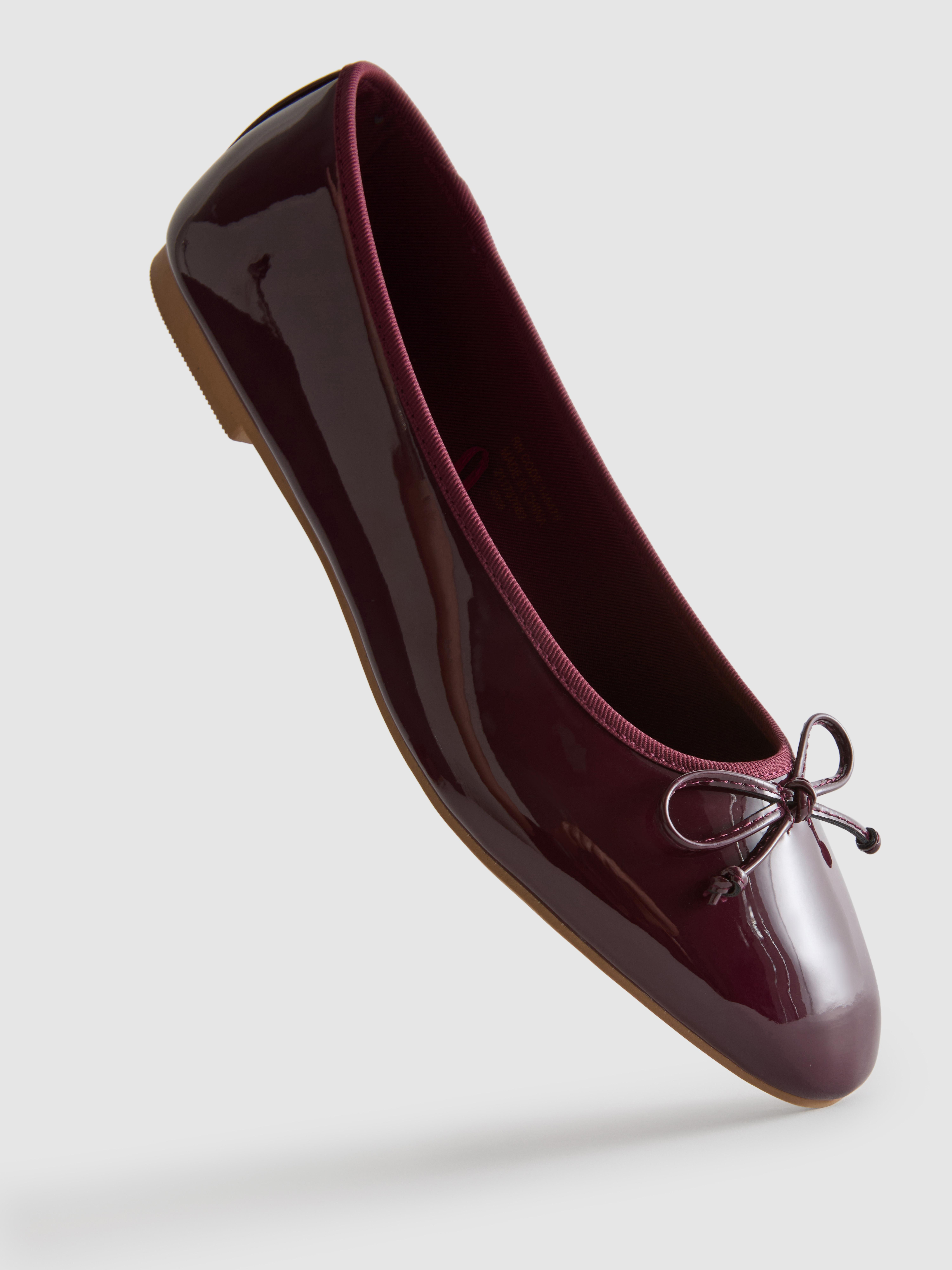 Patent Ballet Flats