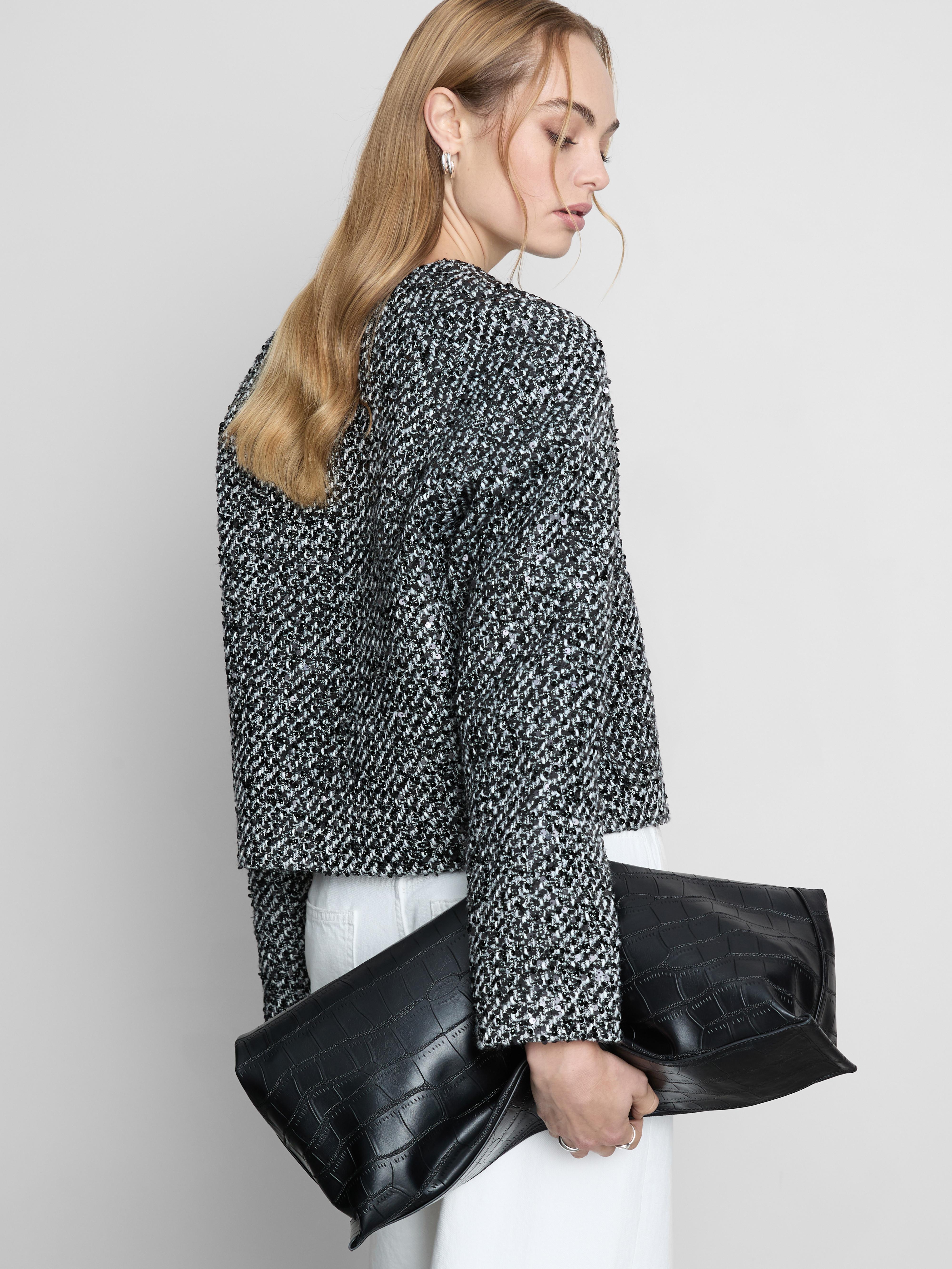 Sequin Zip-Up Jacket