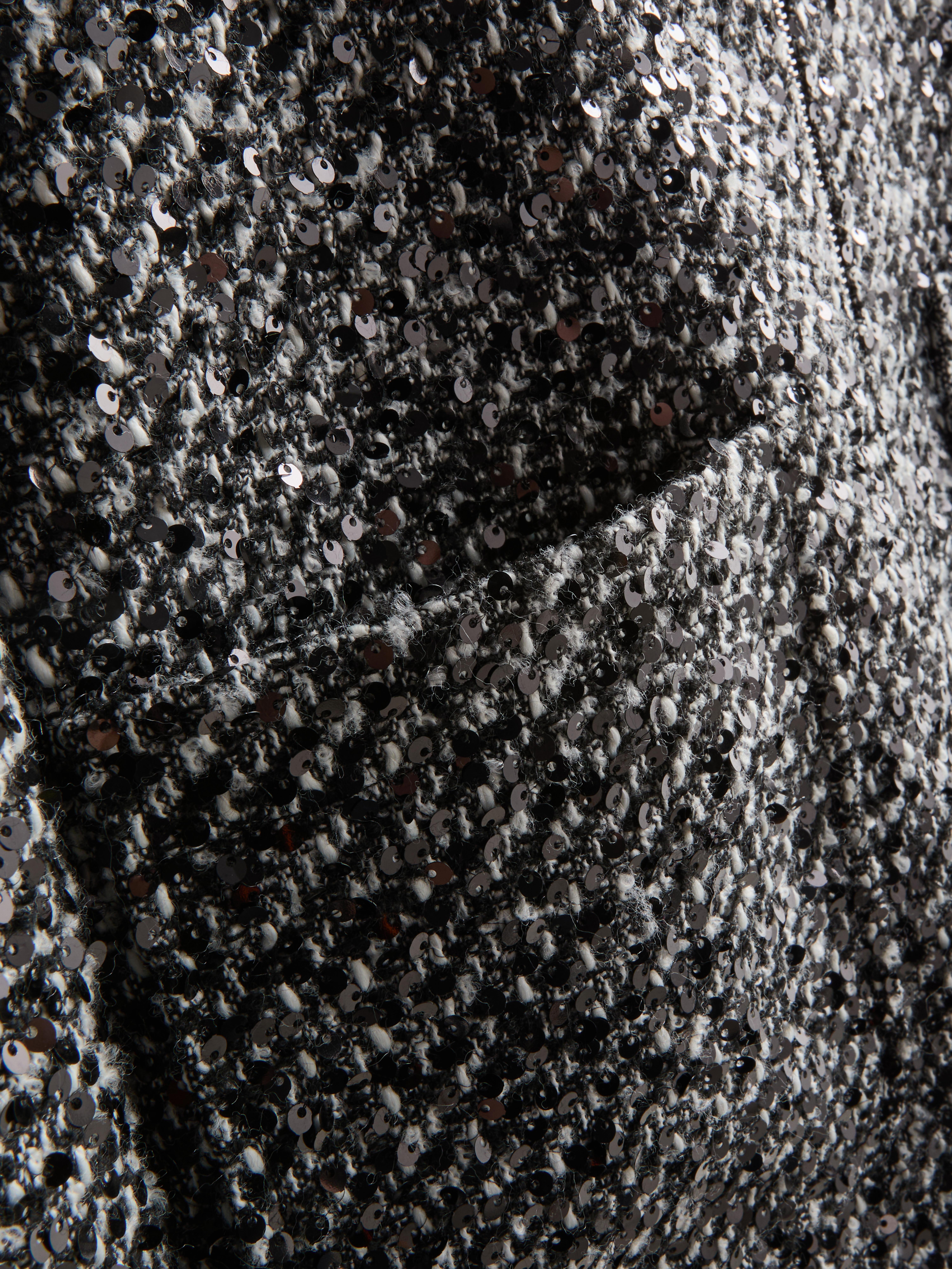 Sequin Zip-Up Jacket