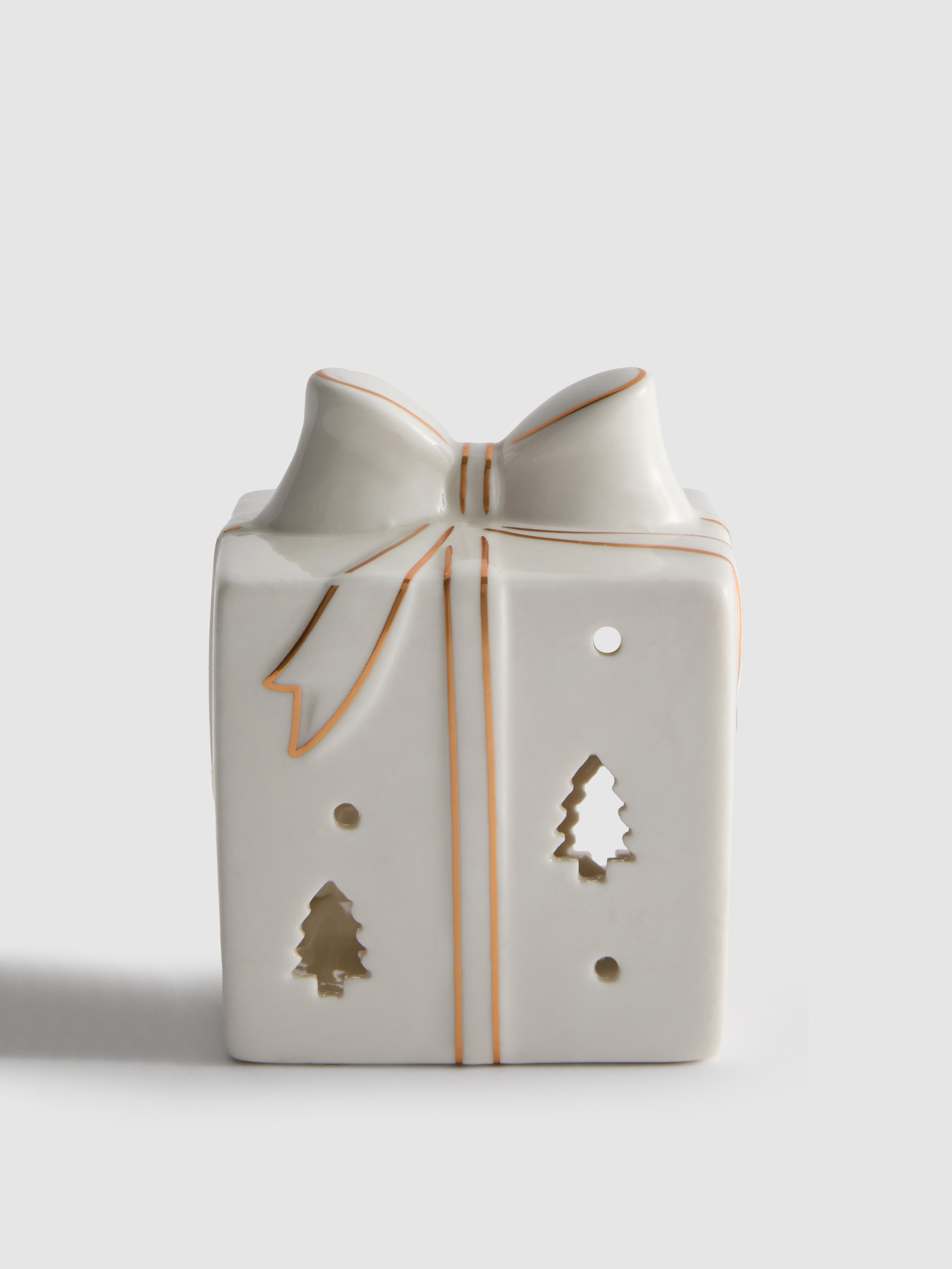 Small LED Christmas Present Ornament