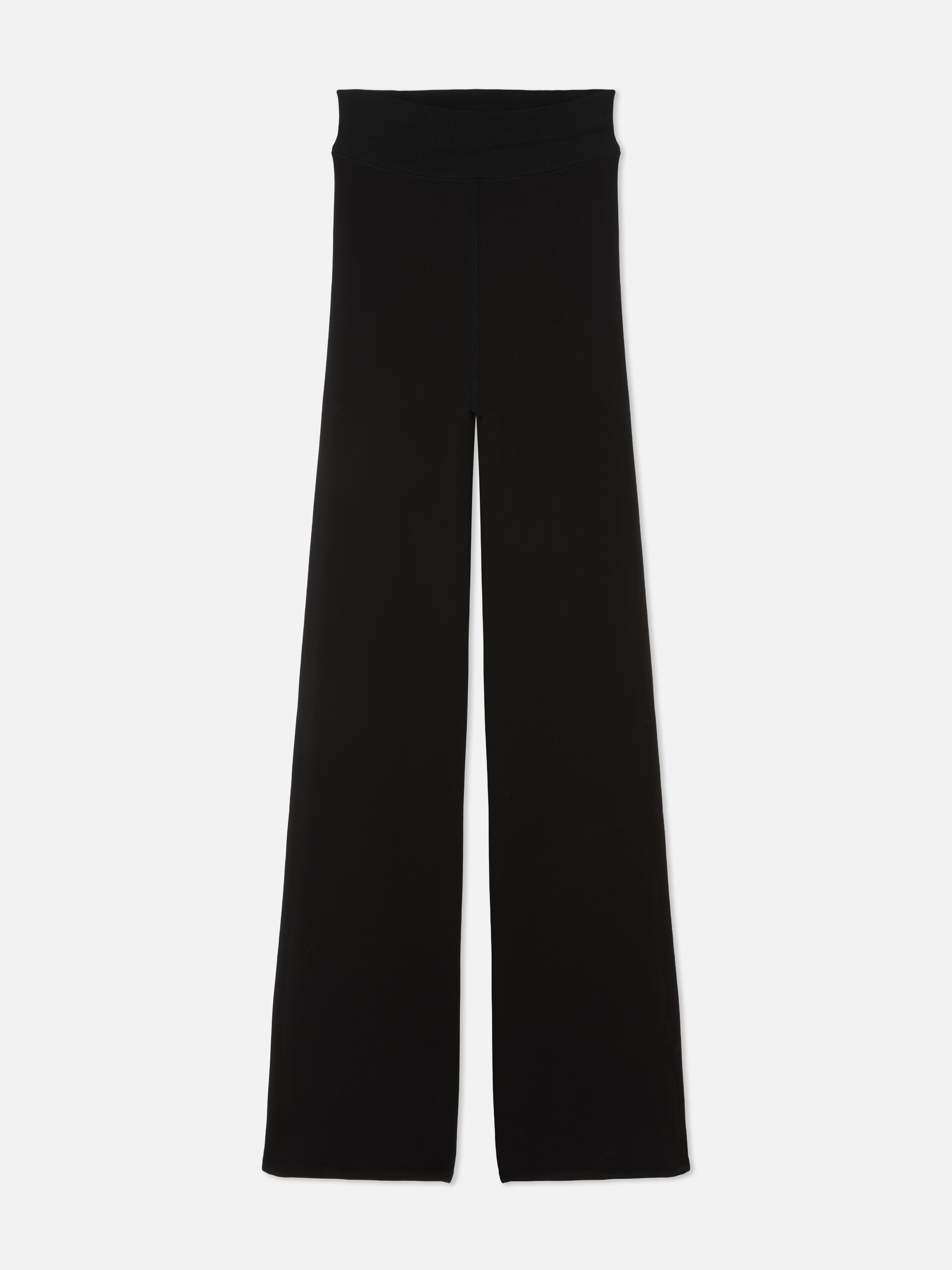 Fluweelzachte legging met wijd uitlopende pijpen
