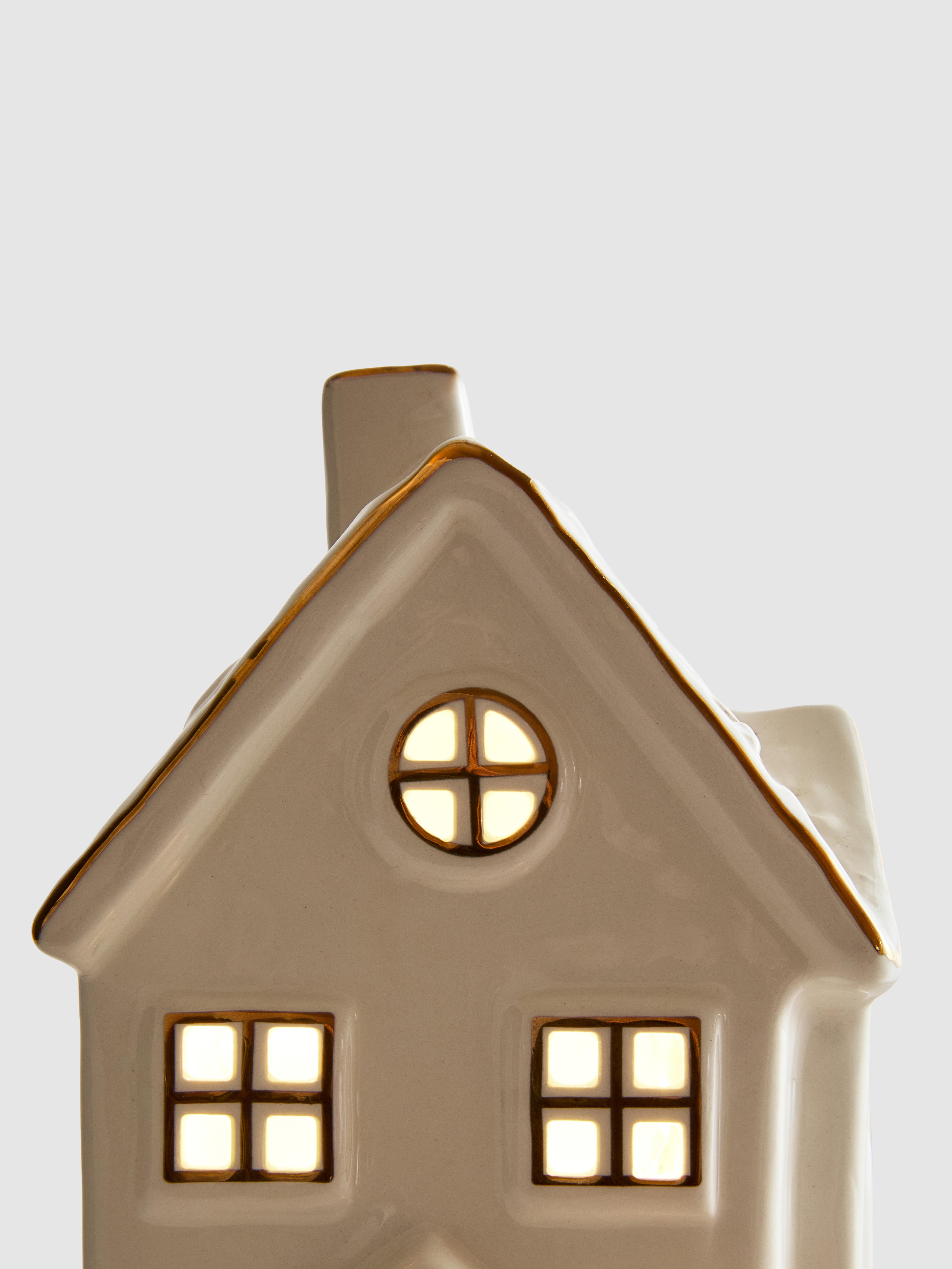 Ceramic LED House Ornament
