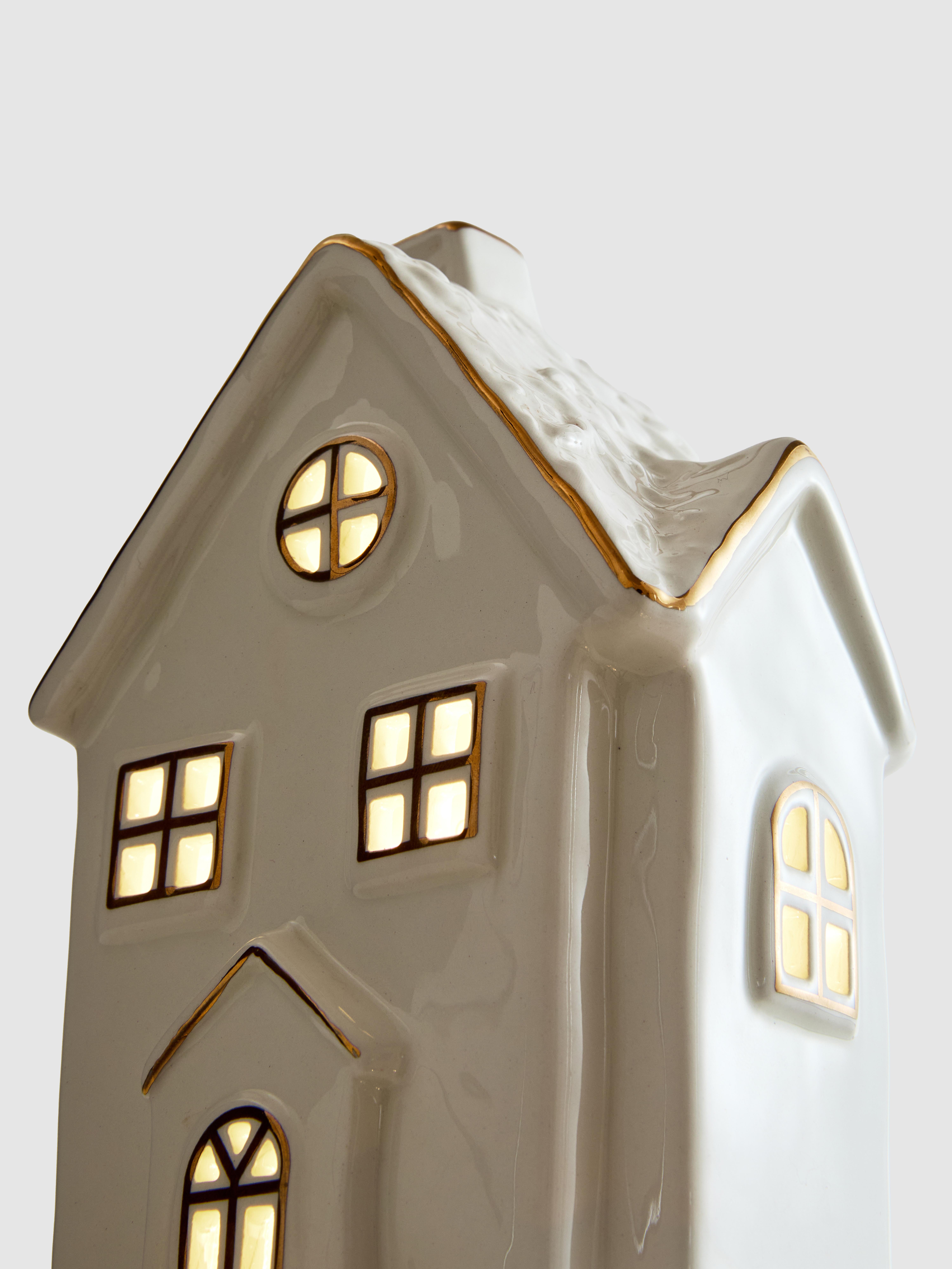 Ceramic LED House Ornament