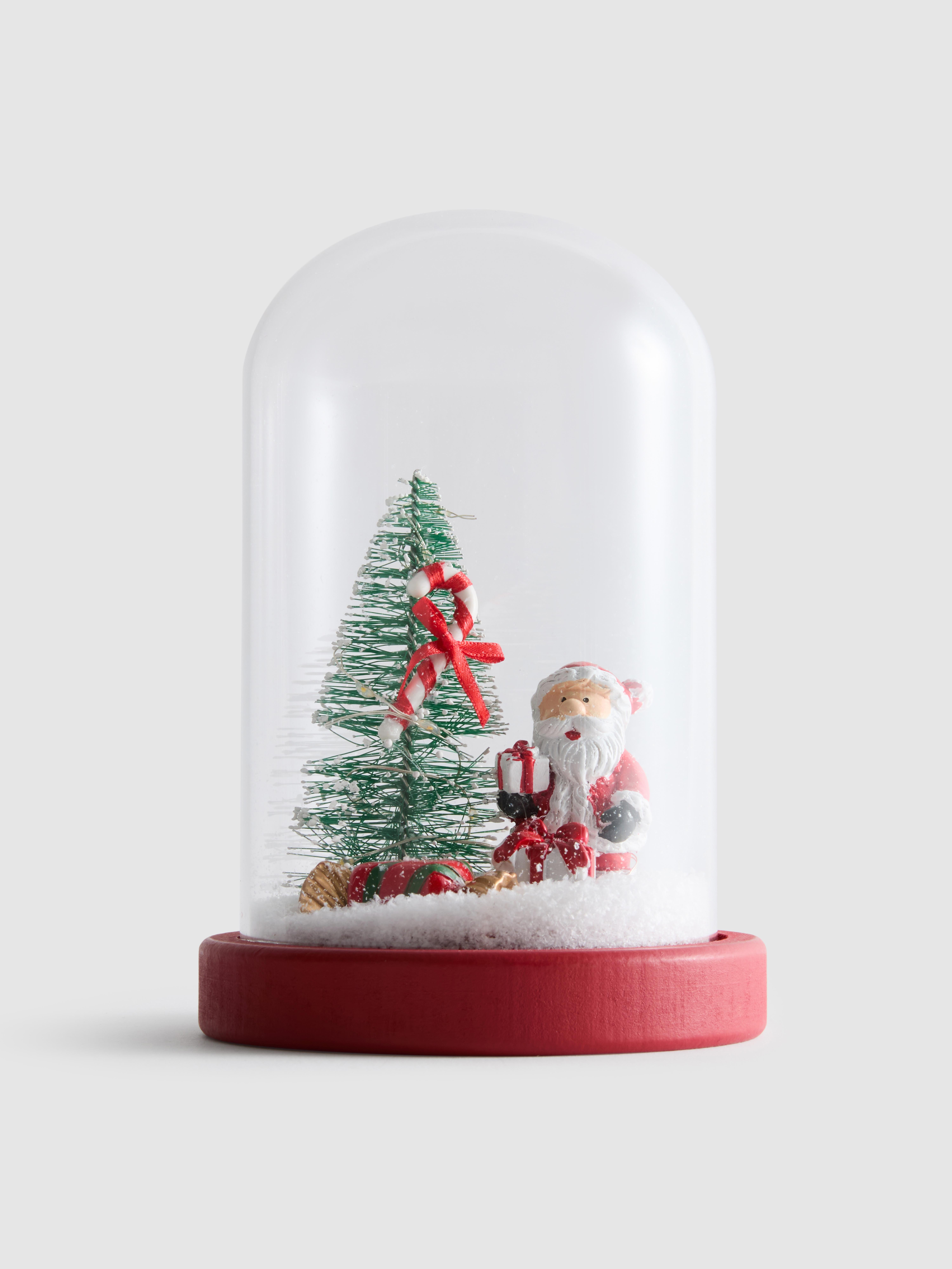 Palla di neve natalizia con LED