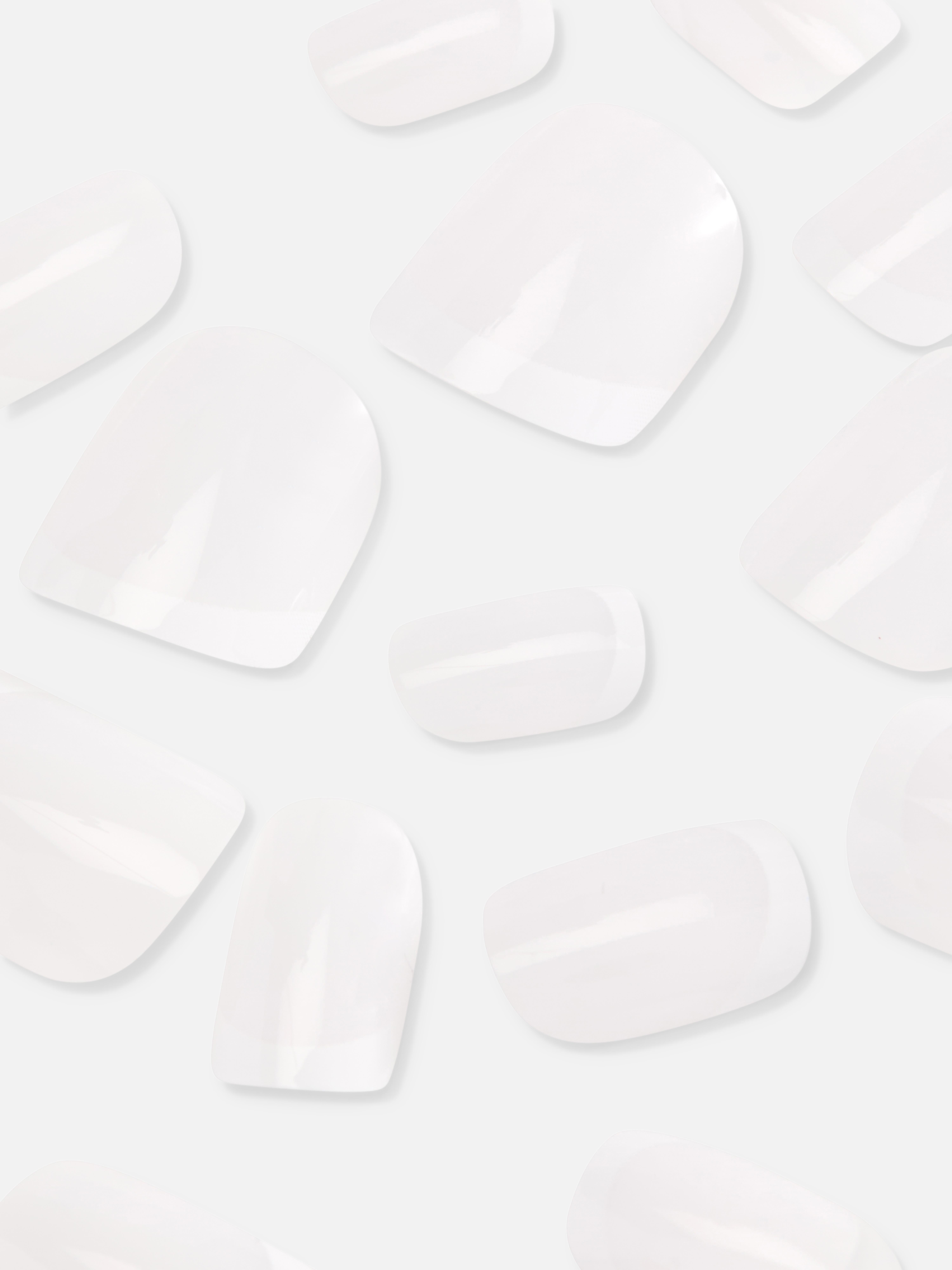 PS... French Tip Square Gloss False Nails